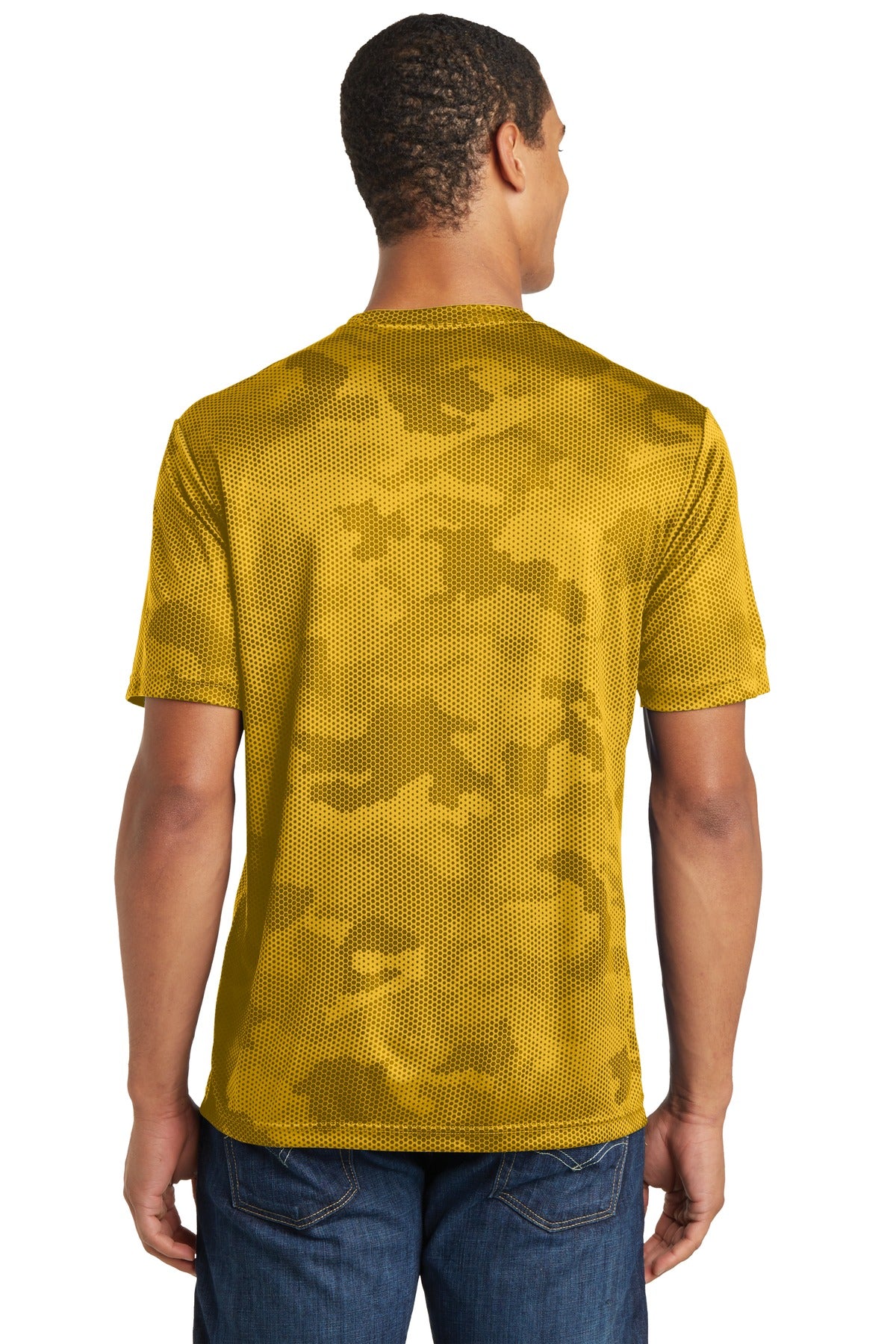 Gold Sport-Tek CamoHex Tee. ST370