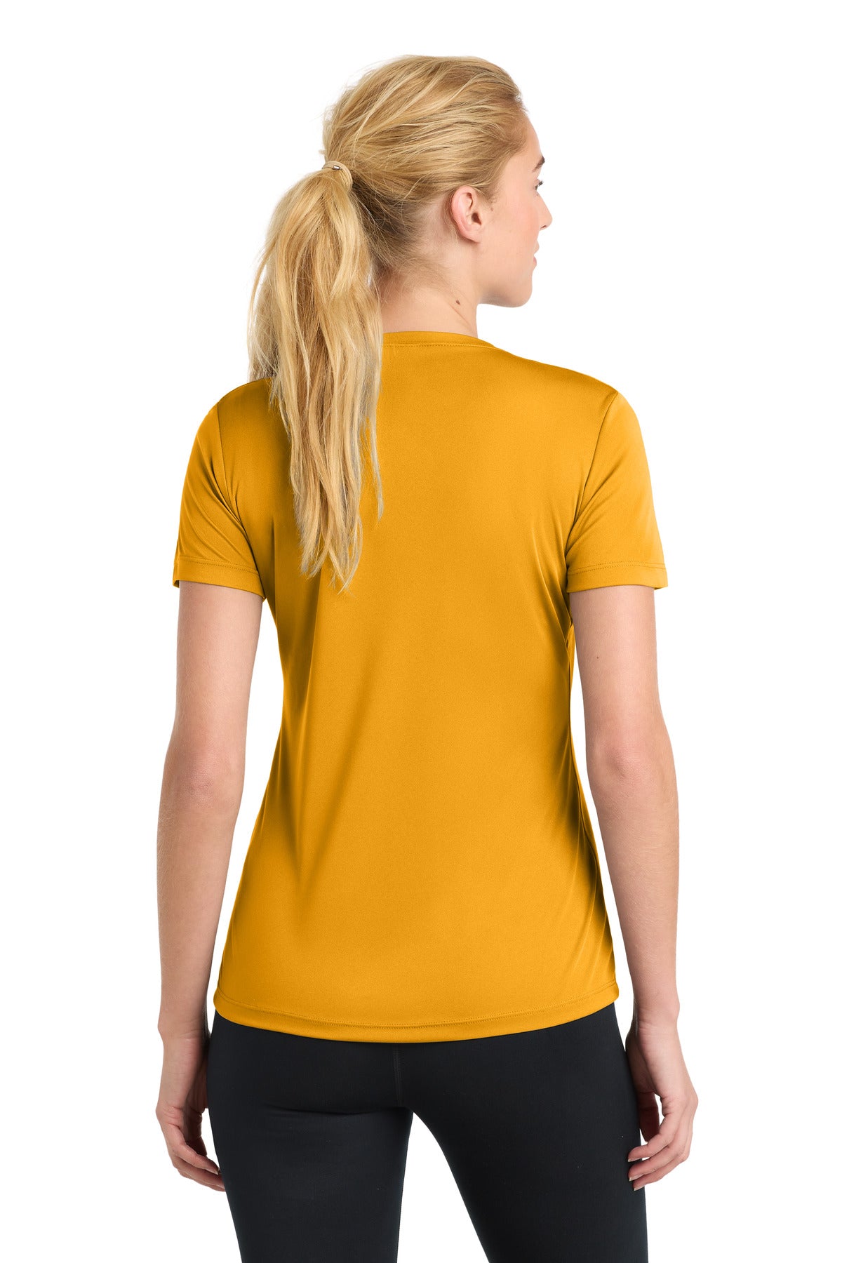 Gold Sport-Tek Women's PosiCharge Competitor Tee. LST350
