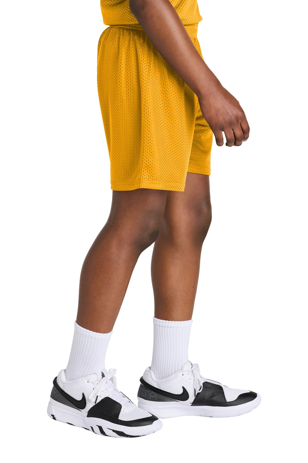Gold Sport-Tek Youth PosiCharge Mesh 5" Short YST5100
