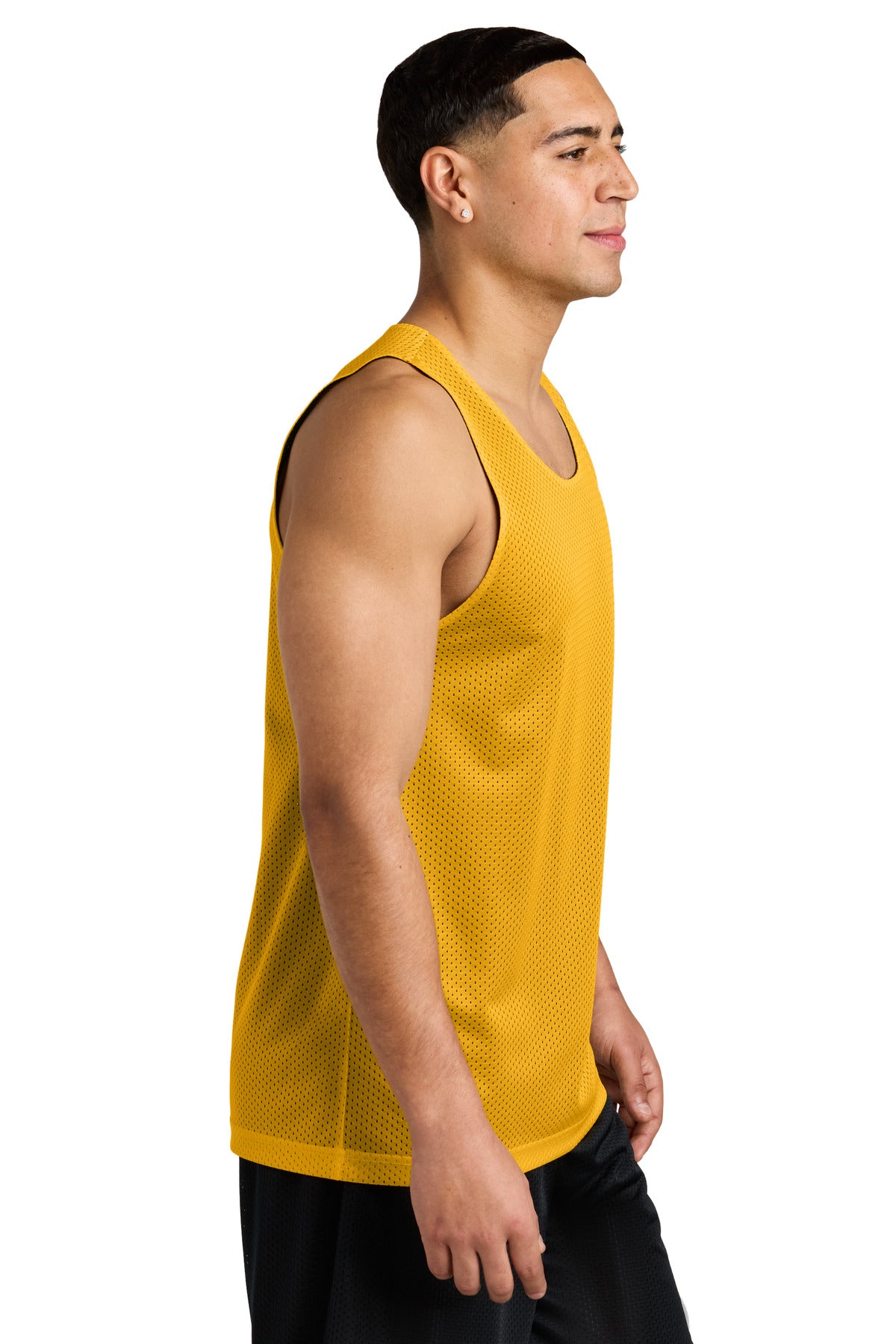 Gold/Black Sport-Tek PosiCharge Reversible Mesh Tank ST5000