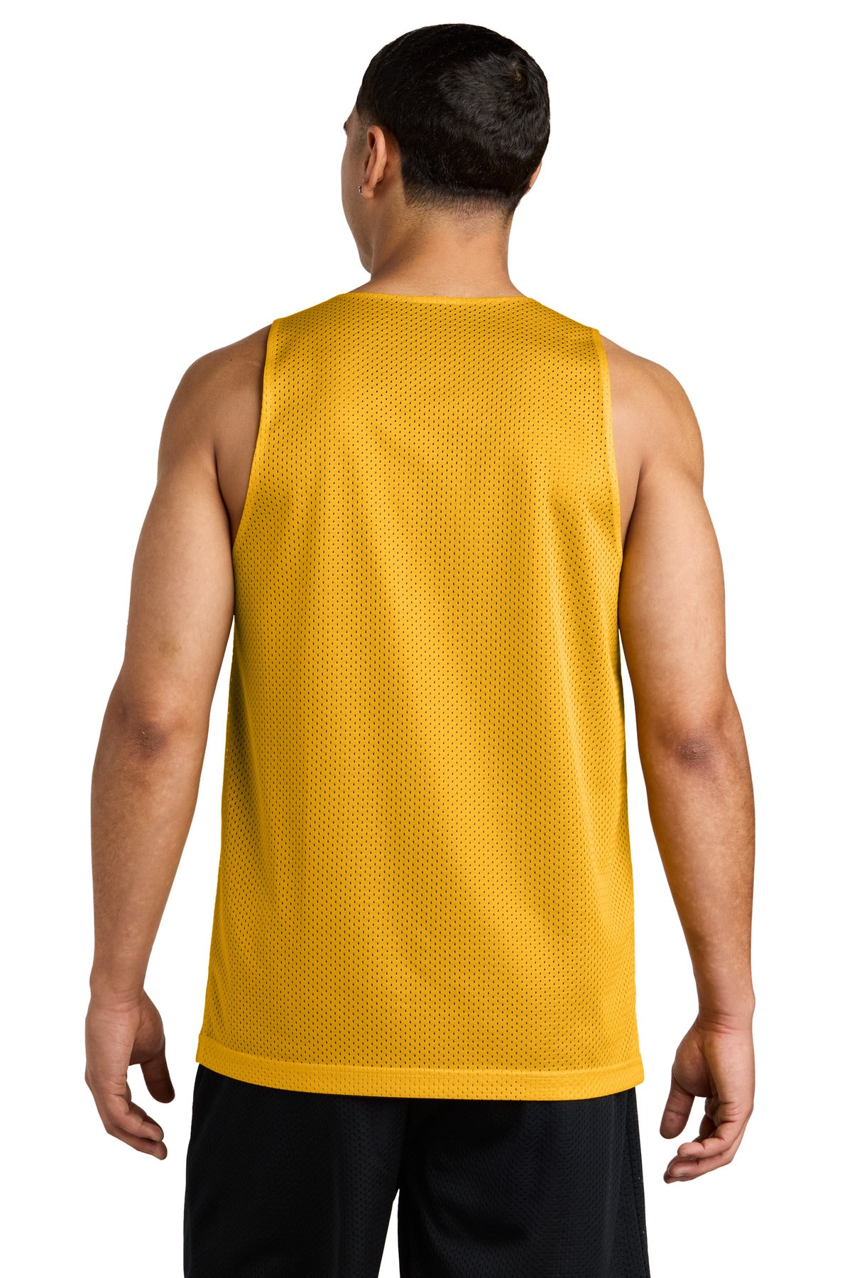 Gold/Black Sport-Tek PosiCharge Reversible Mesh Tank ST5000