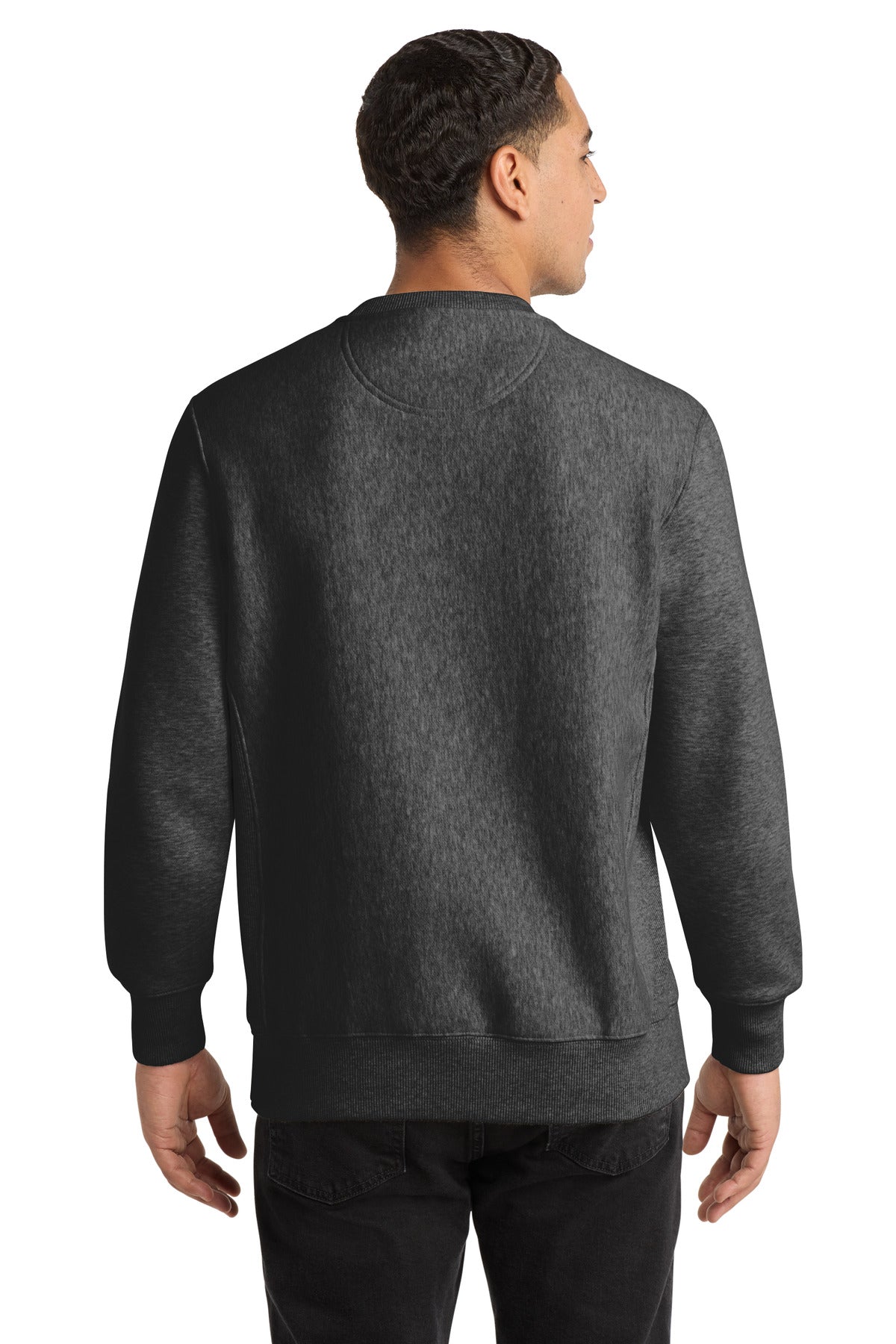 Graphite Hthr Sport-Tek Super Heavyweight Crewneck Sweatshirt. F280