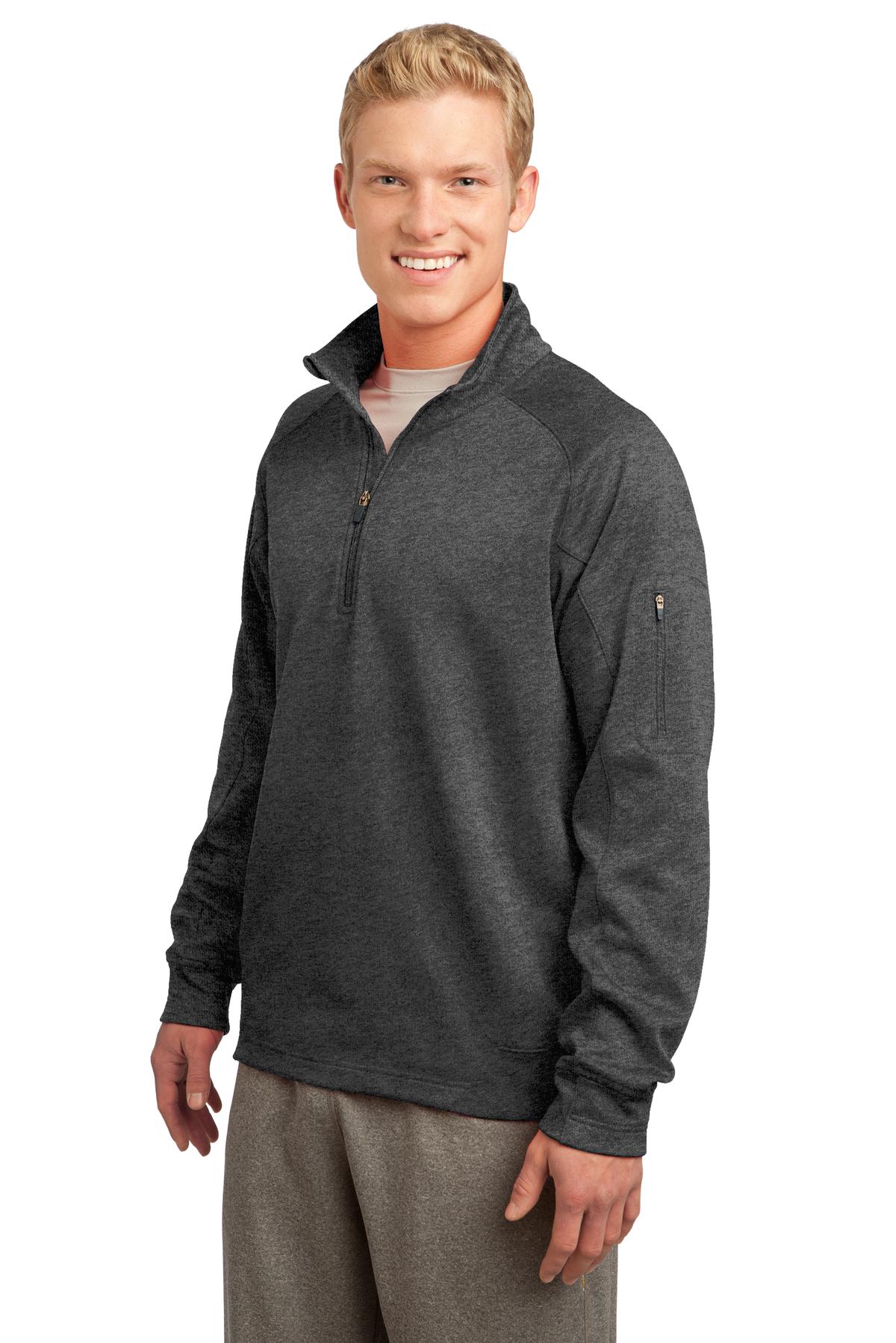 Graphite Hthr Sport-Tek Tech Fleece 1/4-Zip Pullover. F247
