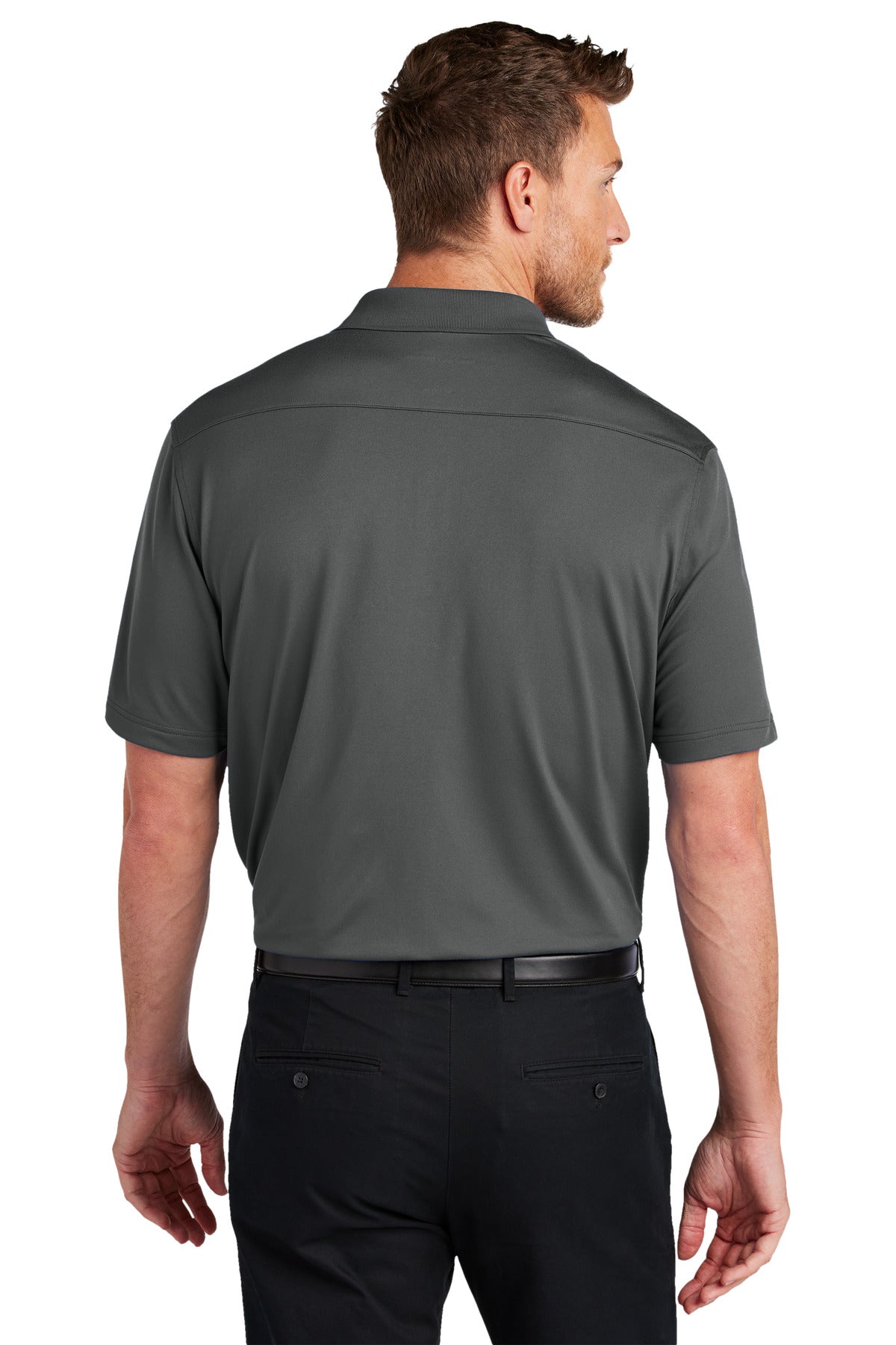 Graphite Port Authority City Stretch Flat Knit Polo K683