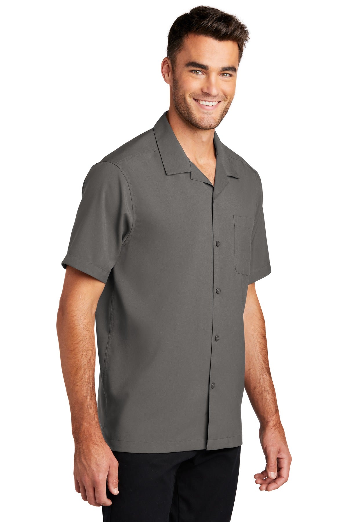 Graphite Port Authority Short Sleeve Performance Staff Shirt W400