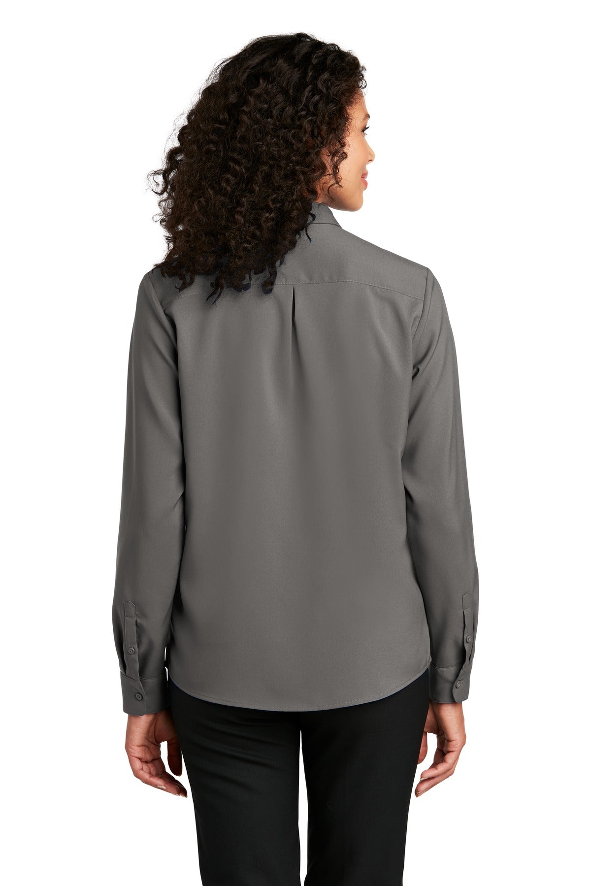 Graphite Port Authority Women's Long Sleeve Performance Staff Shirt LW401