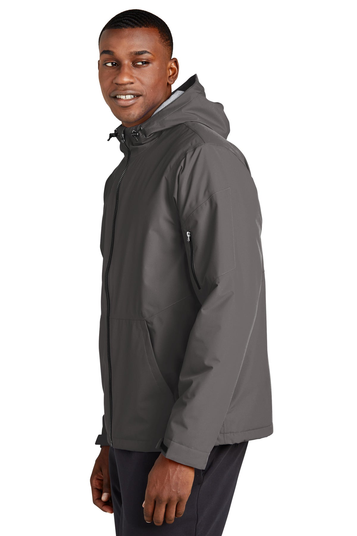 Graphite Sport-Tek Waterproof Insulated Jacket JST56