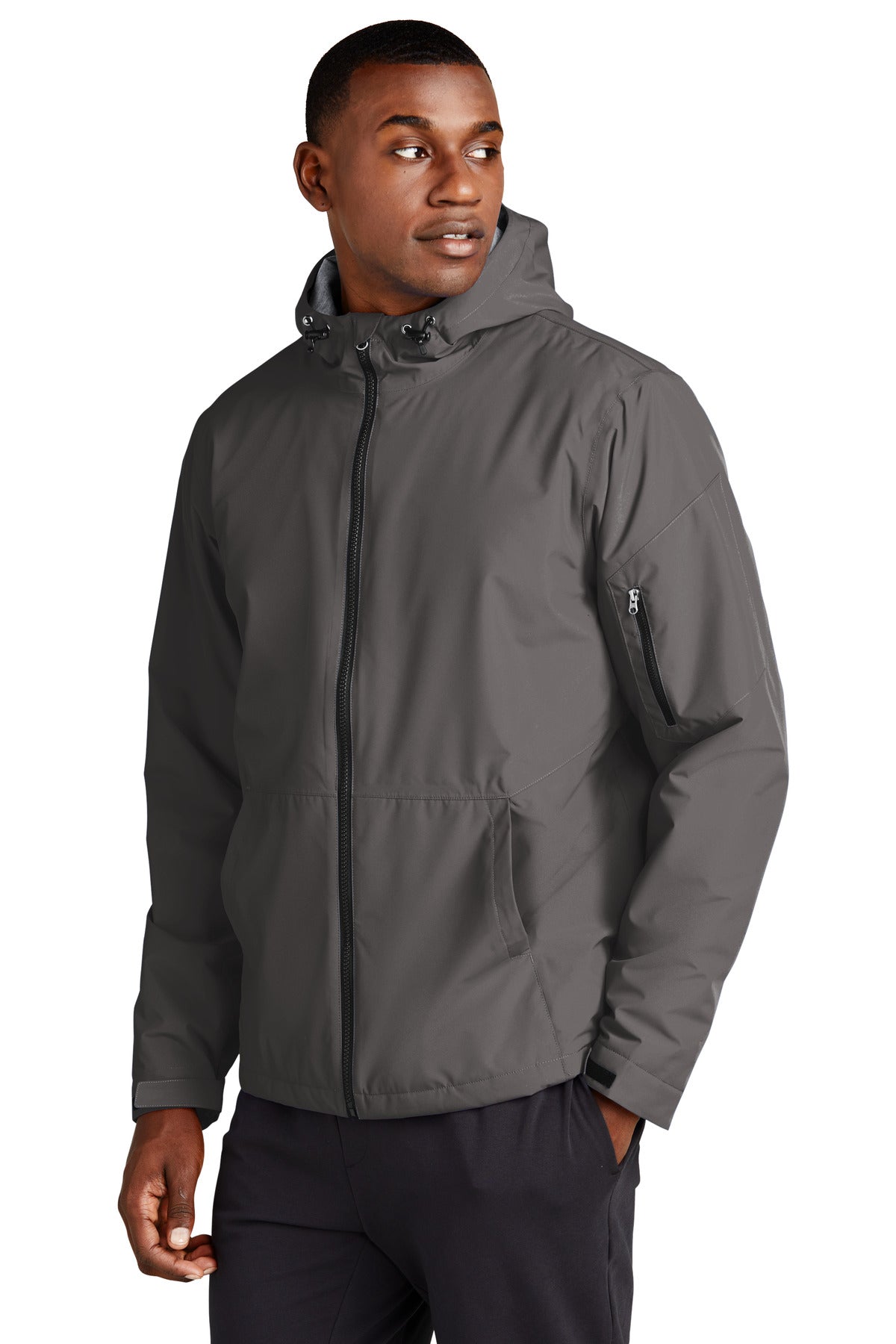 Graphite Sport-Tek Waterproof Insulated Jacket JST56