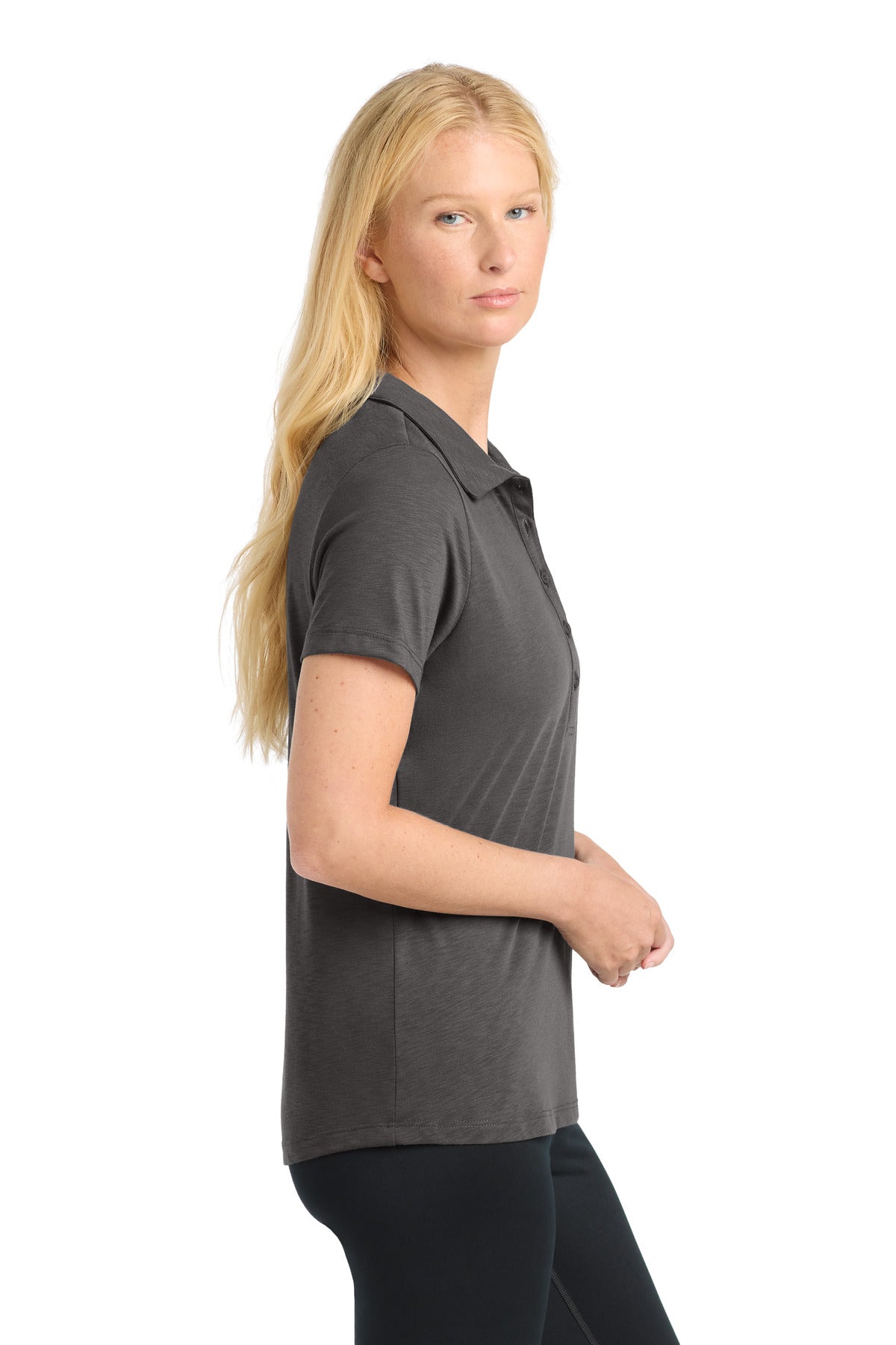 Graphite Sport-Tek Women's PosiCharge Strive Polo. LST530