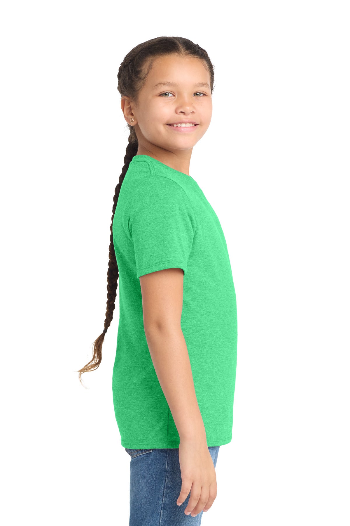 Green Frost District Youth Perfect Tri Tee. DT130Y