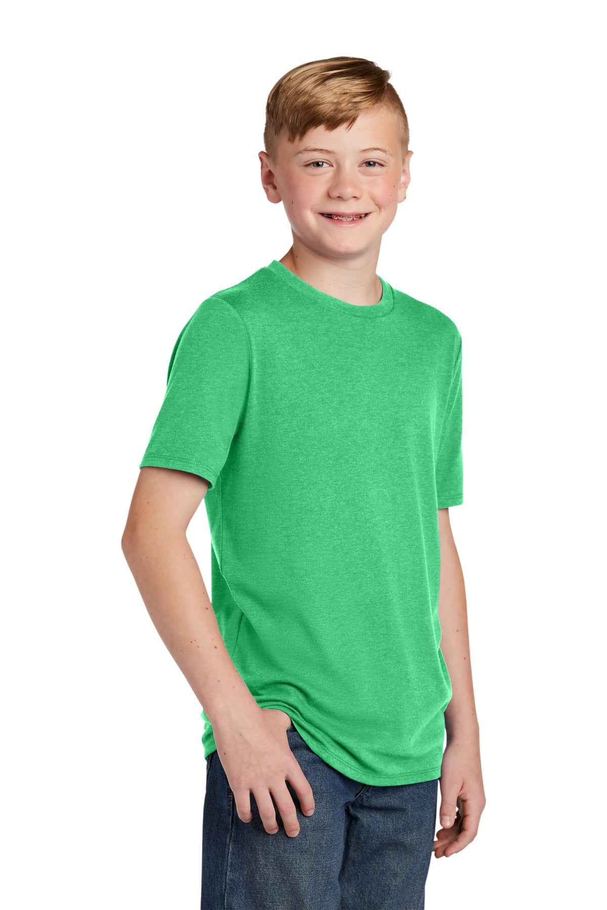 Green Frost District Youth Perfect Tri Tee. DT130Y