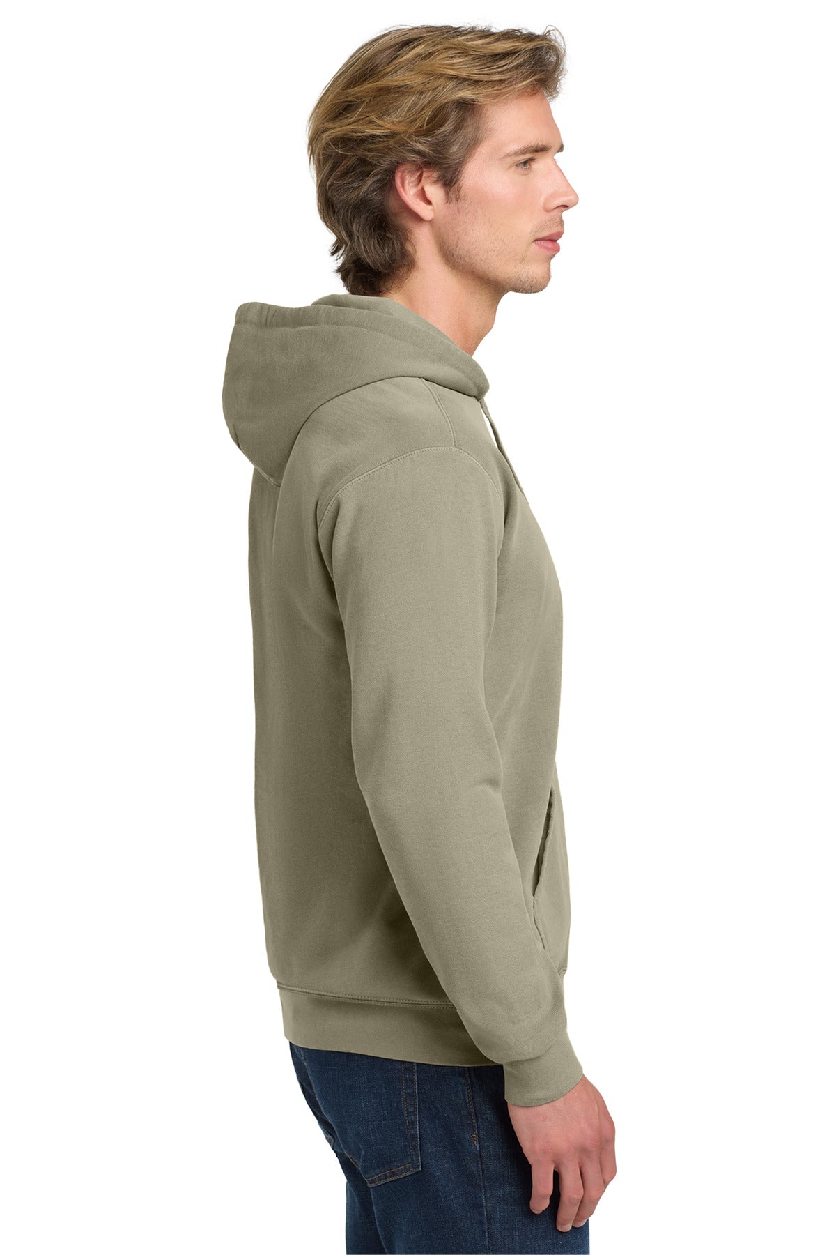 Grey COMFORT COLORS Ring Spun Hooded Sweatshirt. 1567