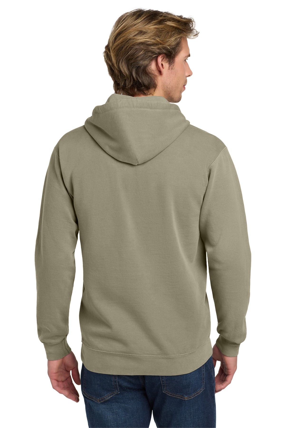 Grey COMFORT COLORS Ring Spun Hooded Sweatshirt. 1567