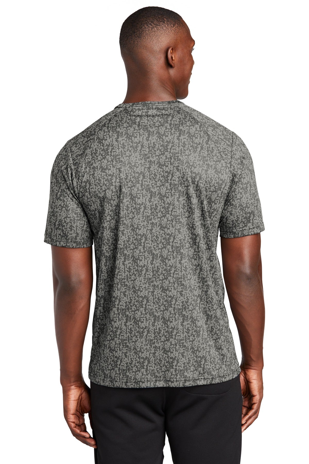 Grey Concrete Sport-Tek Digi Camo Tee. ST460