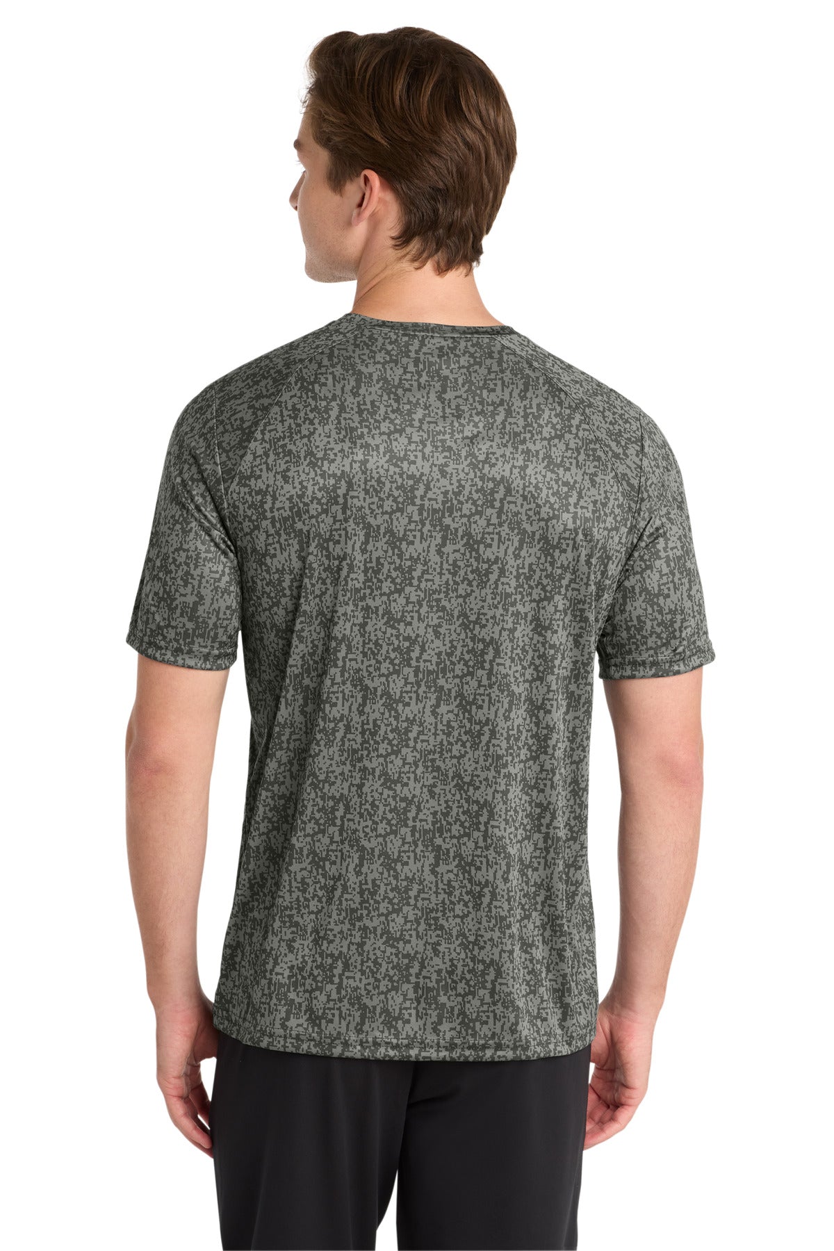 Grey Concrete Sport-Tek Digi Camo Tee. ST460