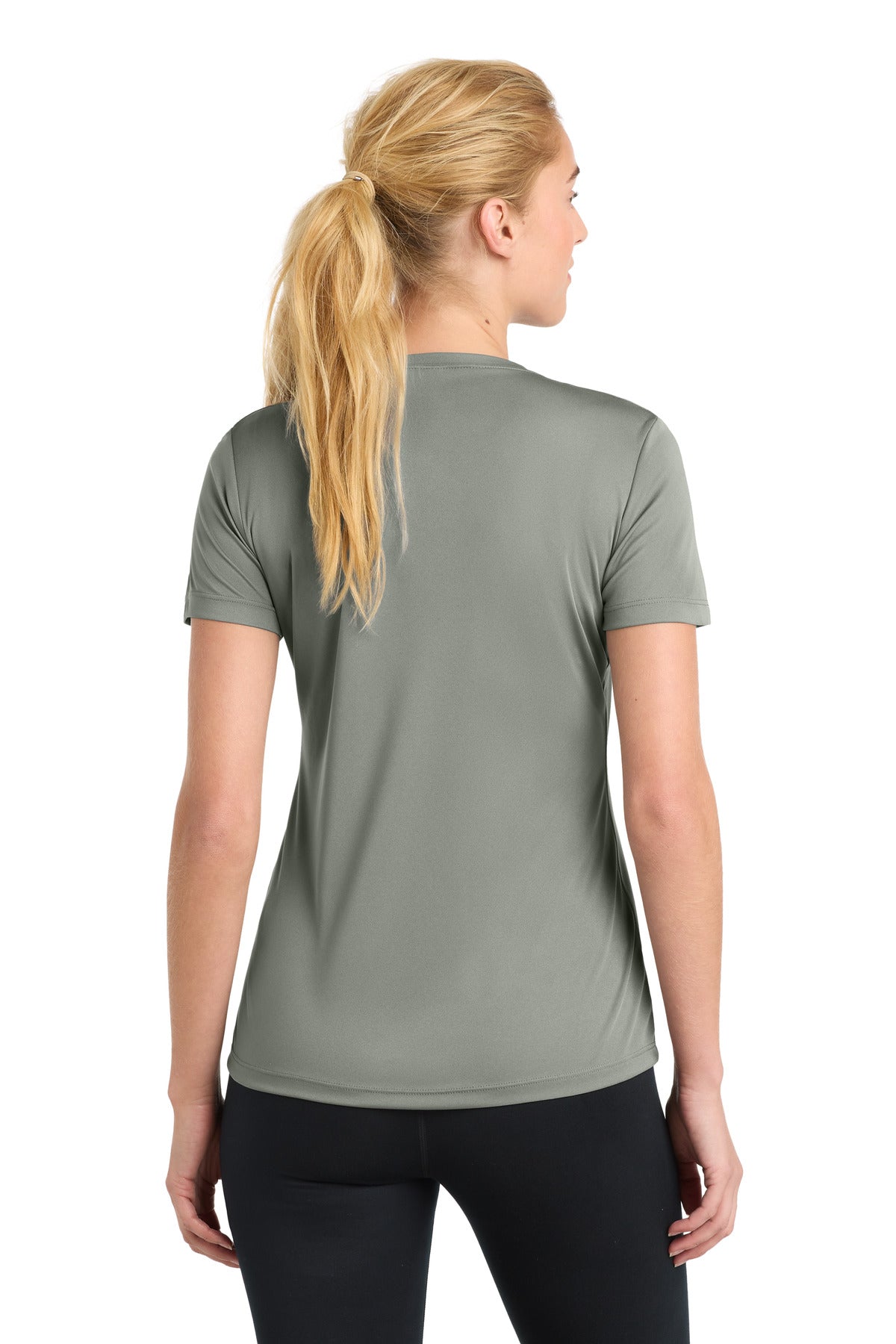 Grey Concrete Sport-Tek Women's PosiCharge Competitor Tee. LST350