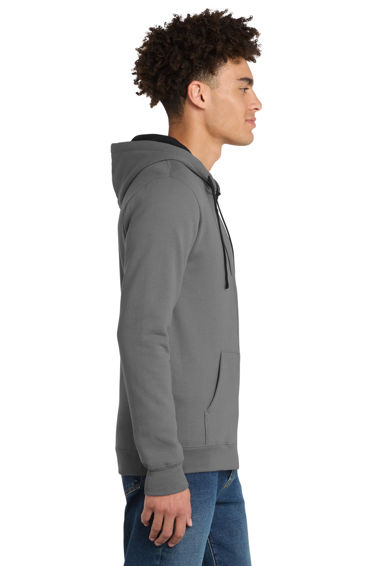 Grey District The Concert Fleece Full-Zip Hoodie. DT800