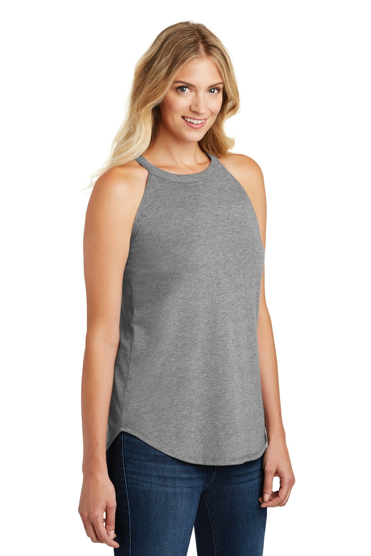Grey Frost District Women's Perfect Tri Rocker Tank. DT137L