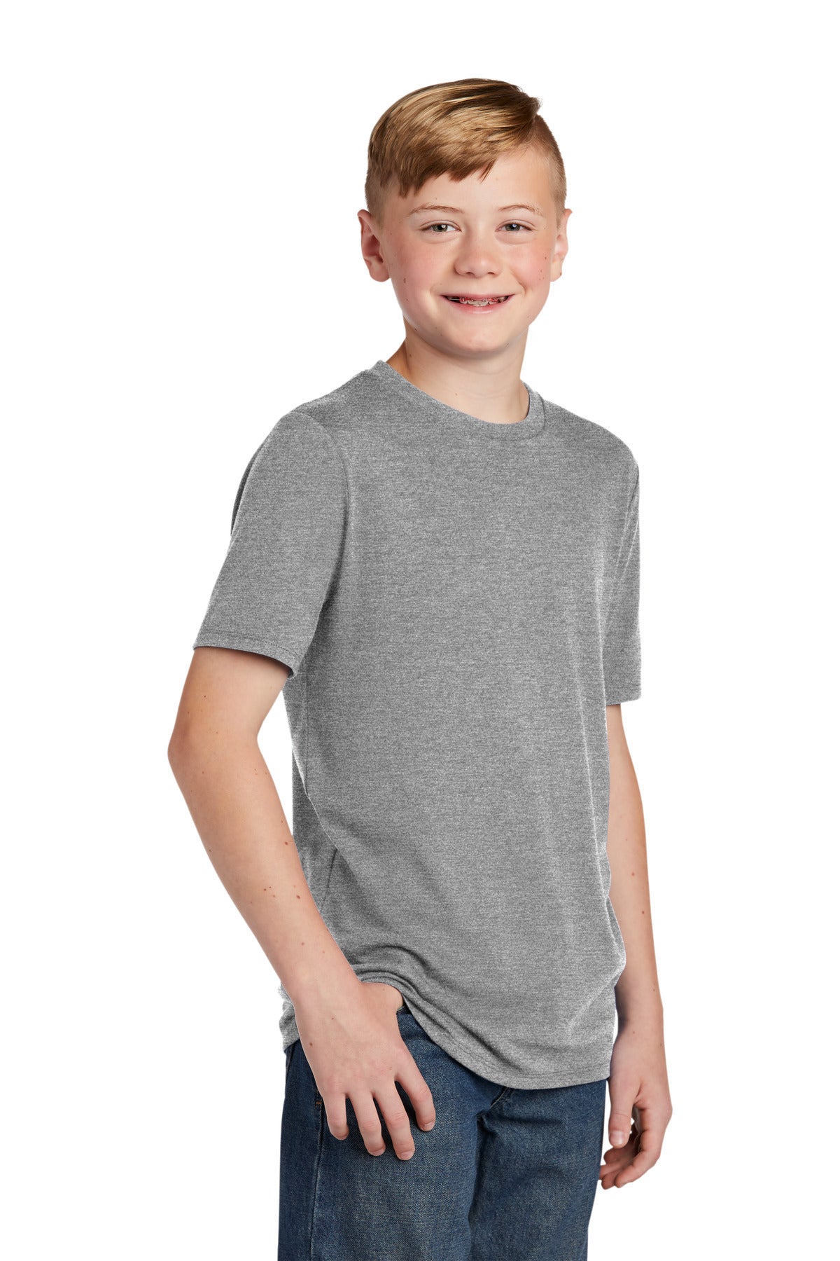 Grey Frost District Youth Perfect Tri Tee. DT130Y