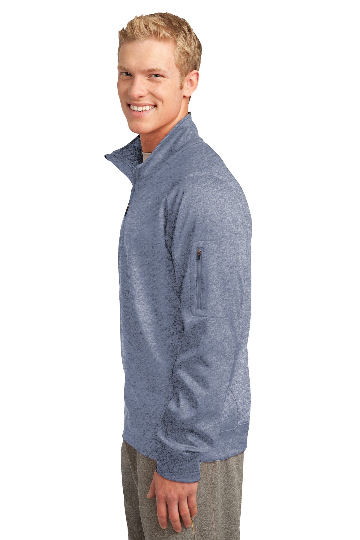 Grey Heather Sport-Tek Tech Fleece 1/4-Zip Pullover. F247