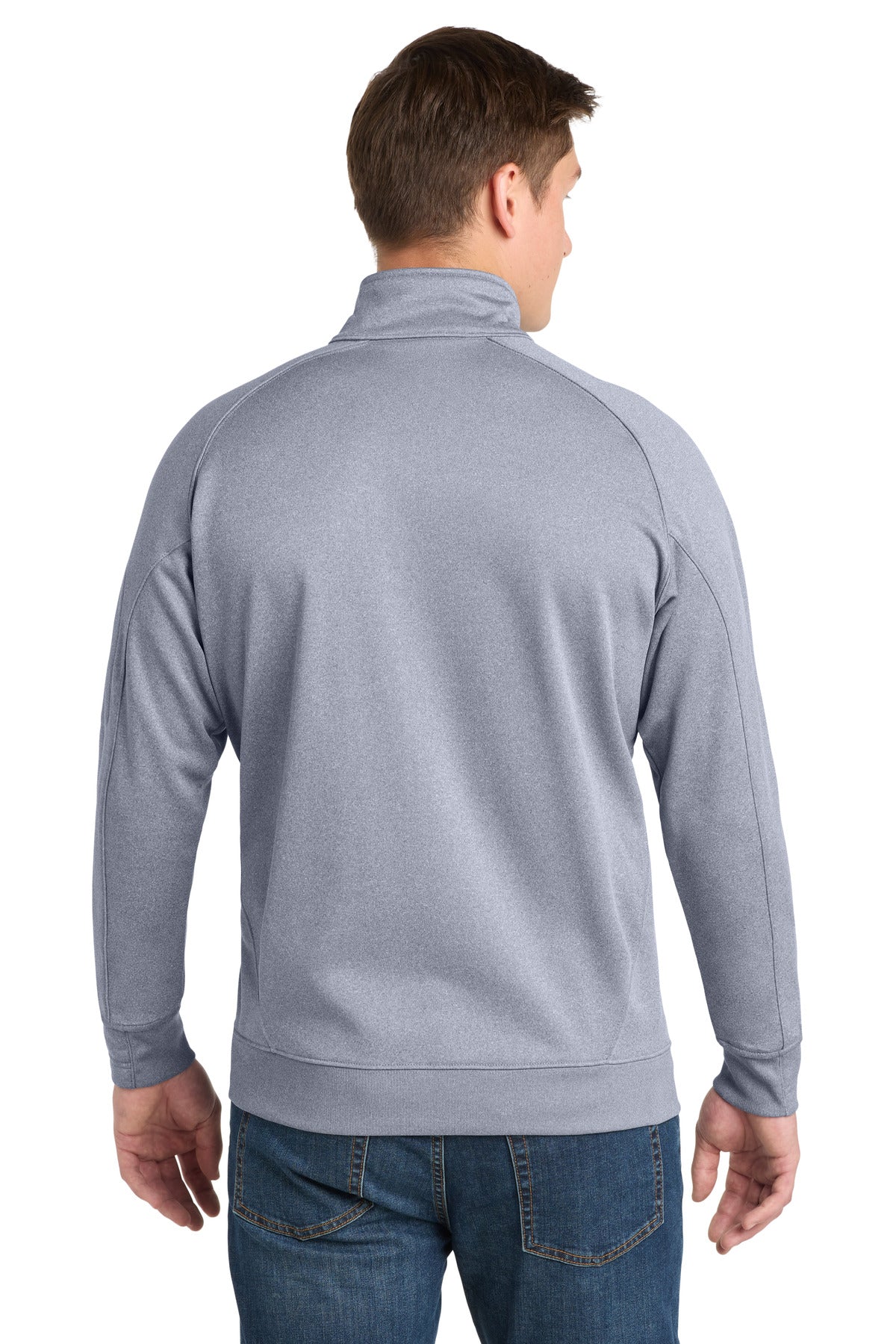 Grey Heather Sport-Tek Tech Fleece 1/4-Zip Pullover. F247