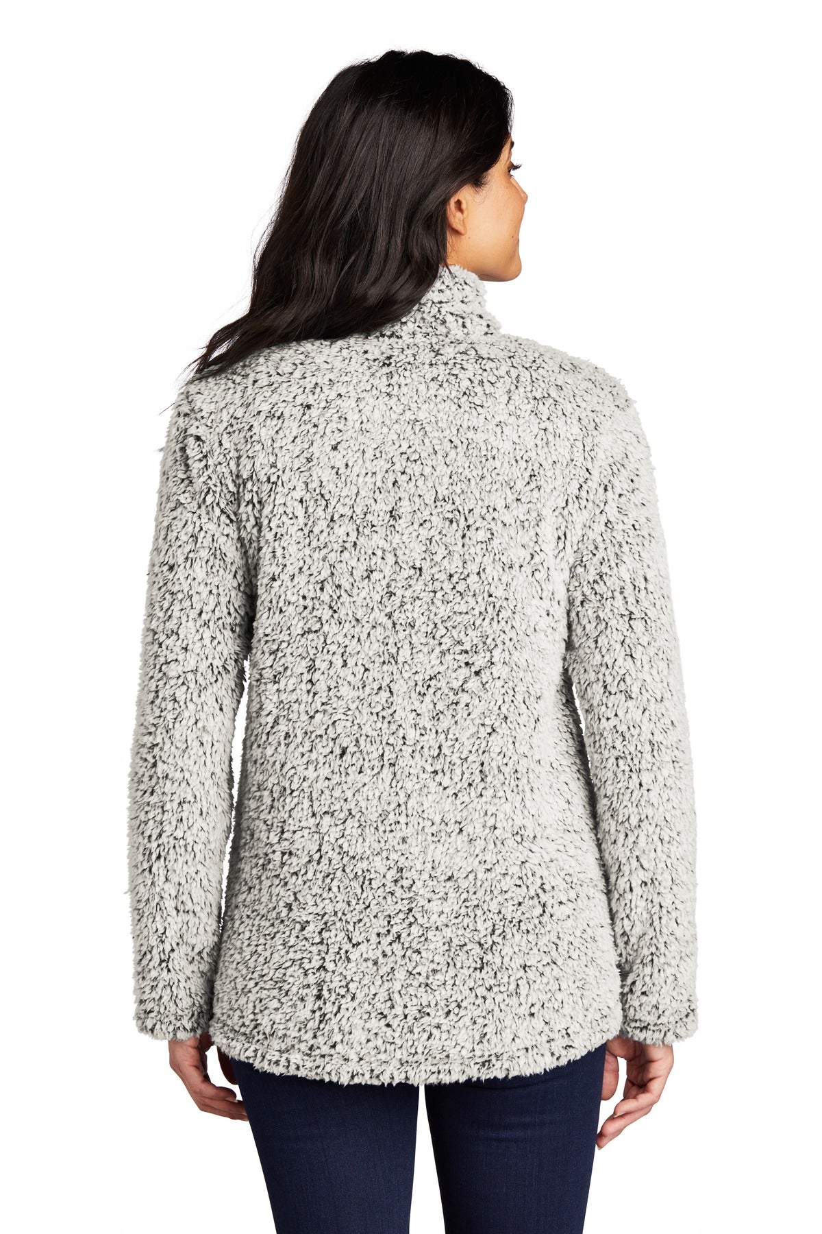 Grey Hthr Port Authority Women's Cozy 1/4-Zip Fleece L130