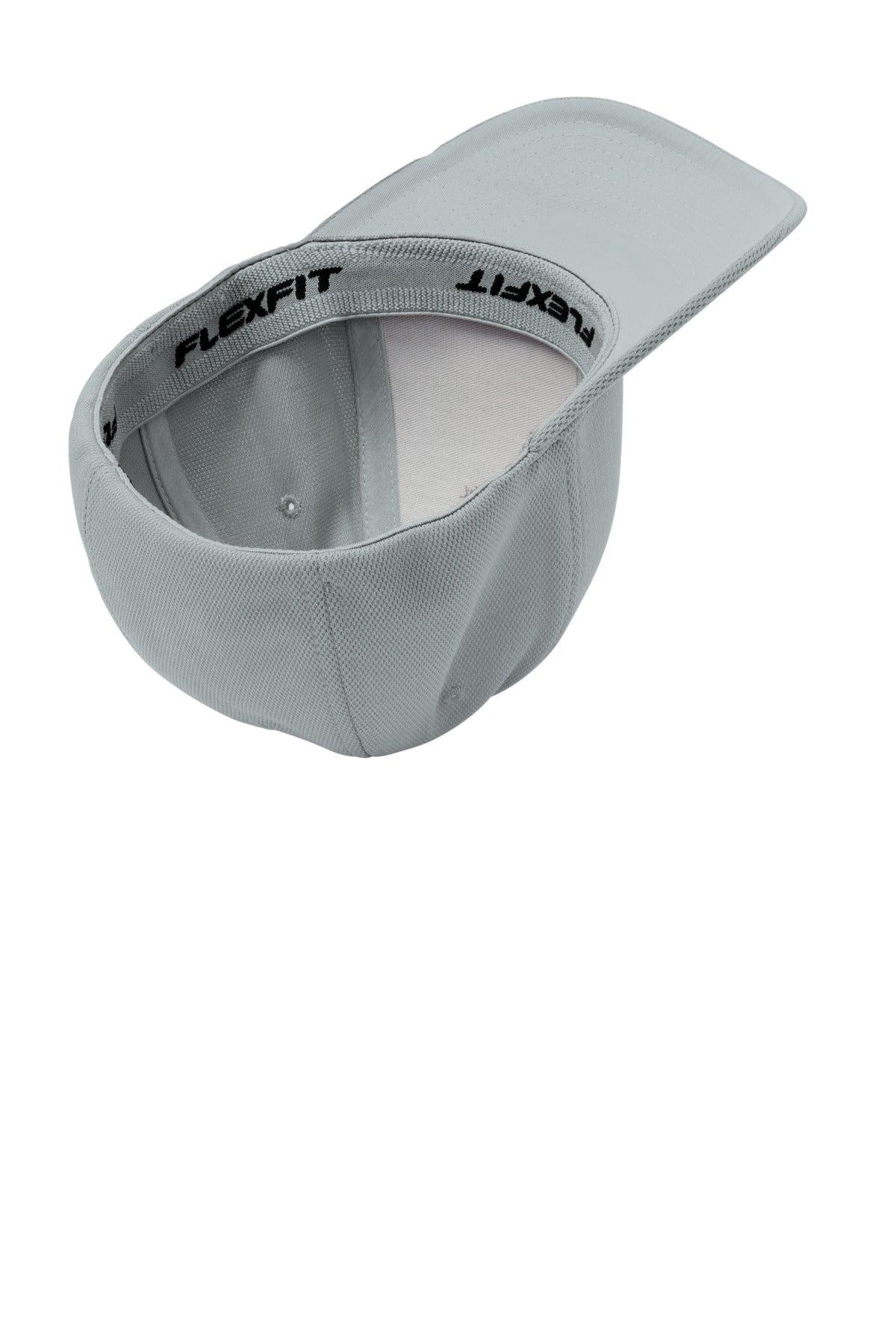Grey Hthr Sport-Tek Flexfit Cool & Dry Poly Block Mesh Cap. STC22