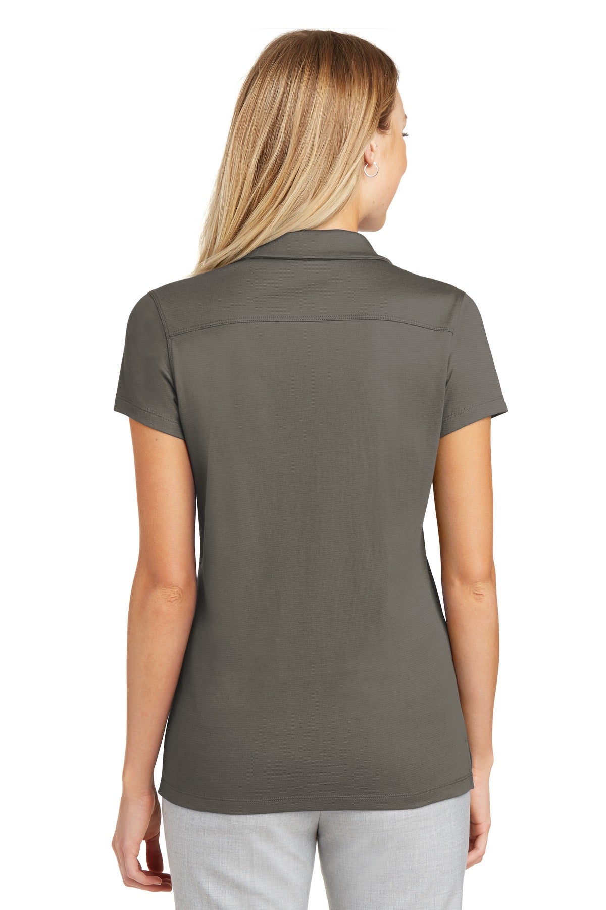 Grey Smoke Port Authority Women's Rapid Dry Mesh Polo. L573
