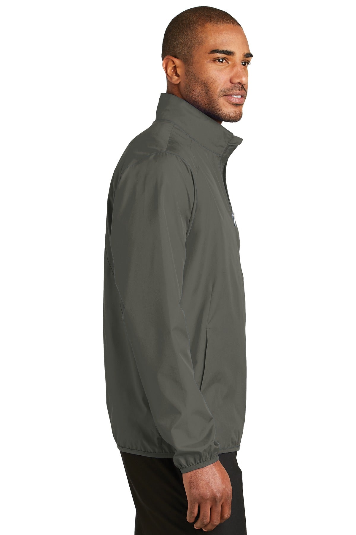 Grey Steel Port Authority Zephyr Full-Zip Jacket. J344