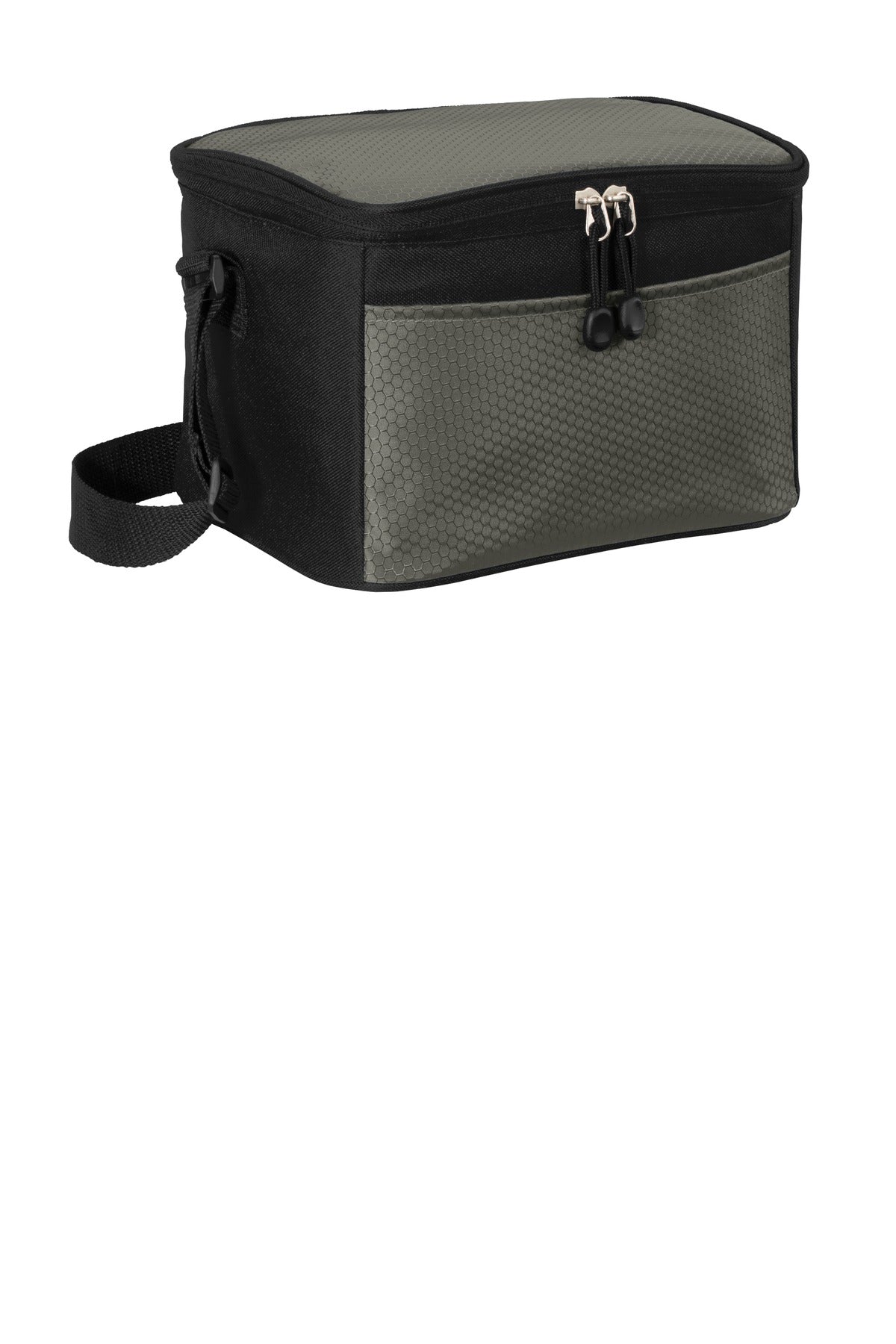 Grey/Black Port Authority 6-Can Cube Cooler. BG512