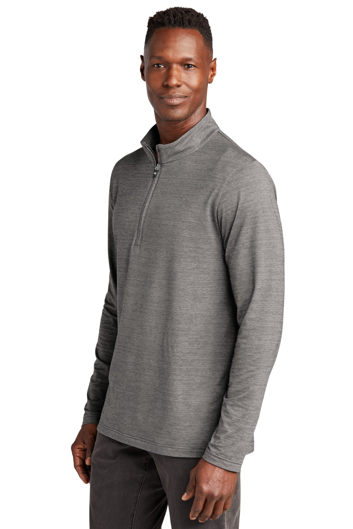 GreyHthr TravisMathew Crestview 1/4-Zip TM1MW452