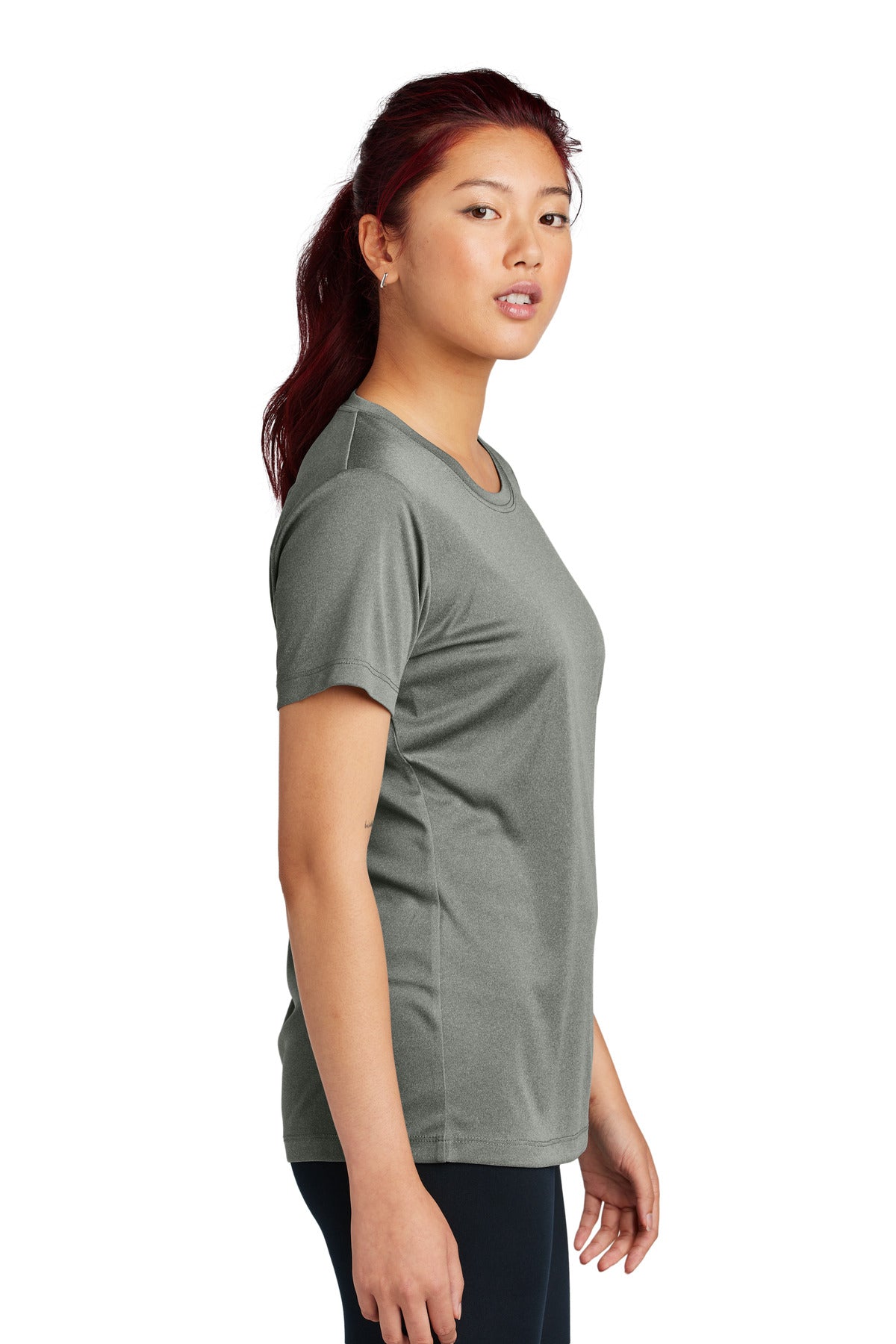 GryConHthr Sport-Tek Women's PosiCharge Competitor Tee. LST350