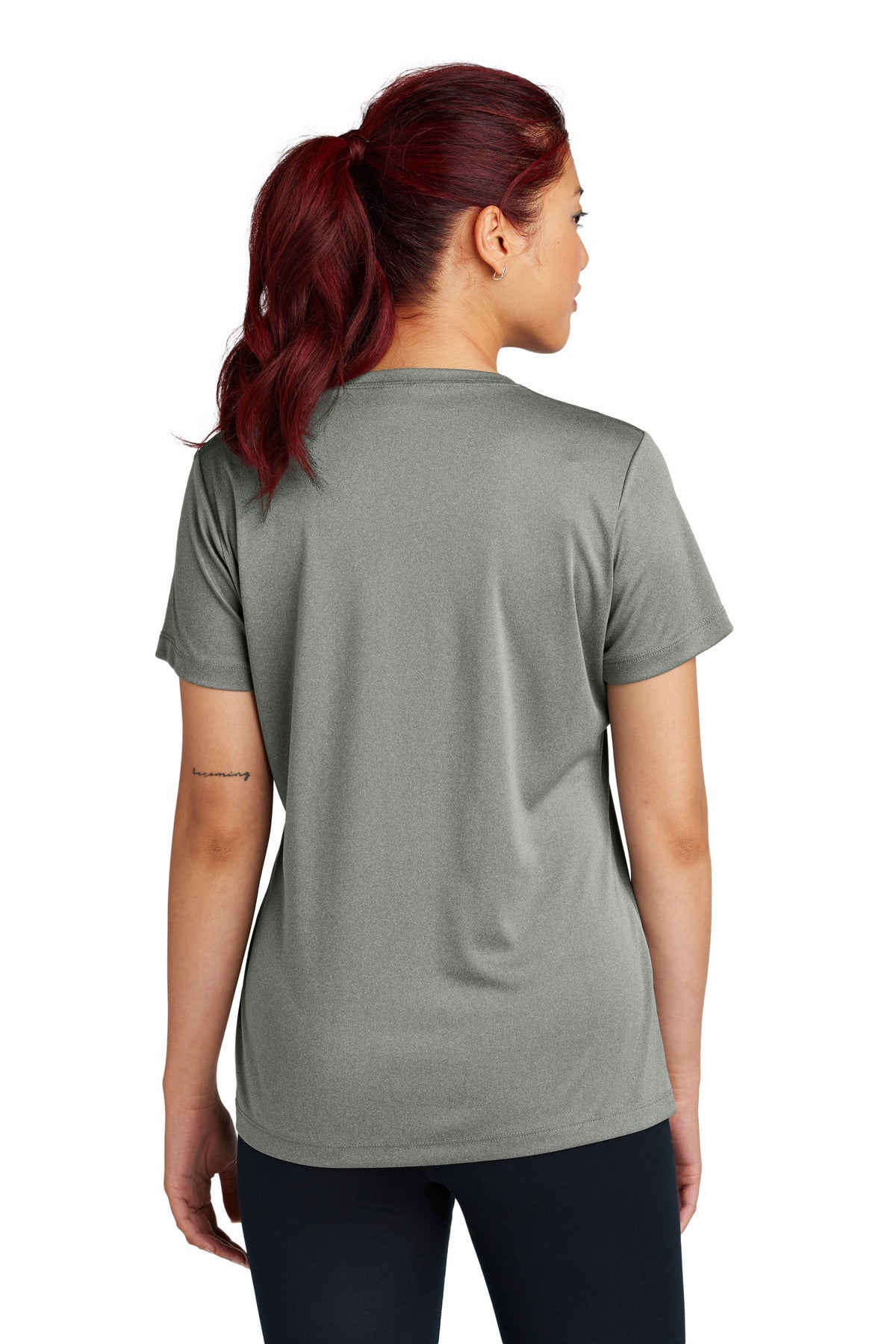 GryConHthr Sport-Tek Women's PosiCharge Competitor Tee. LST350