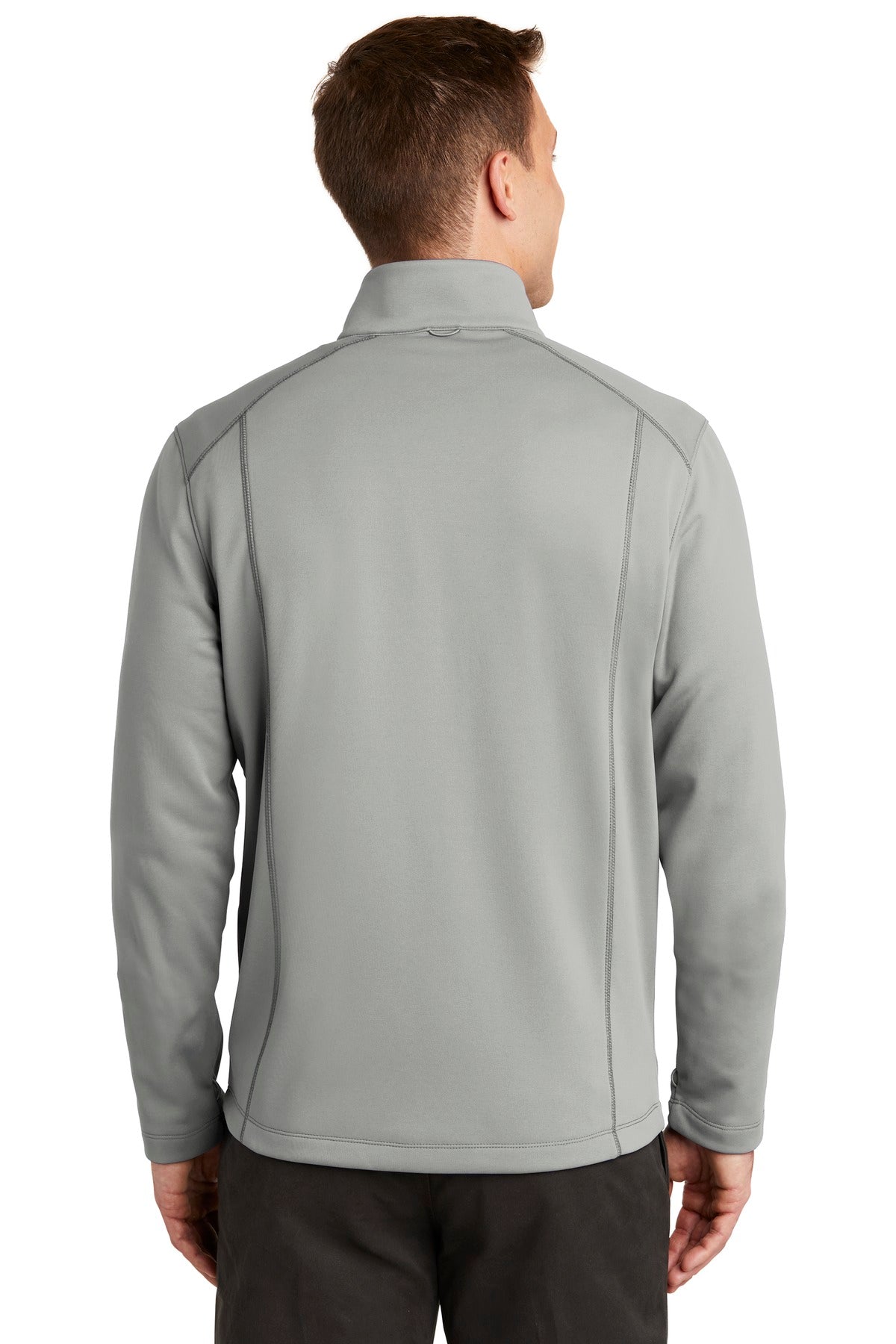 Gusty Grey Port Authority Collective Smooth Fleece Jacket. F904
