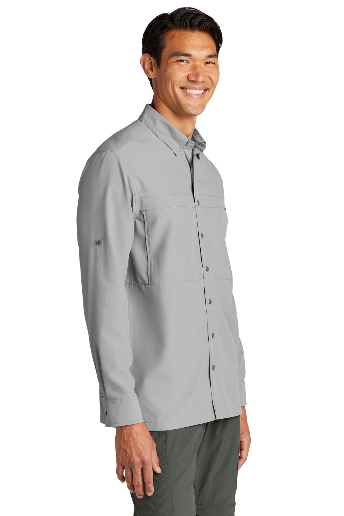 GustyGrey Port Authority Long Sleeve UV Daybreak Shirt W960