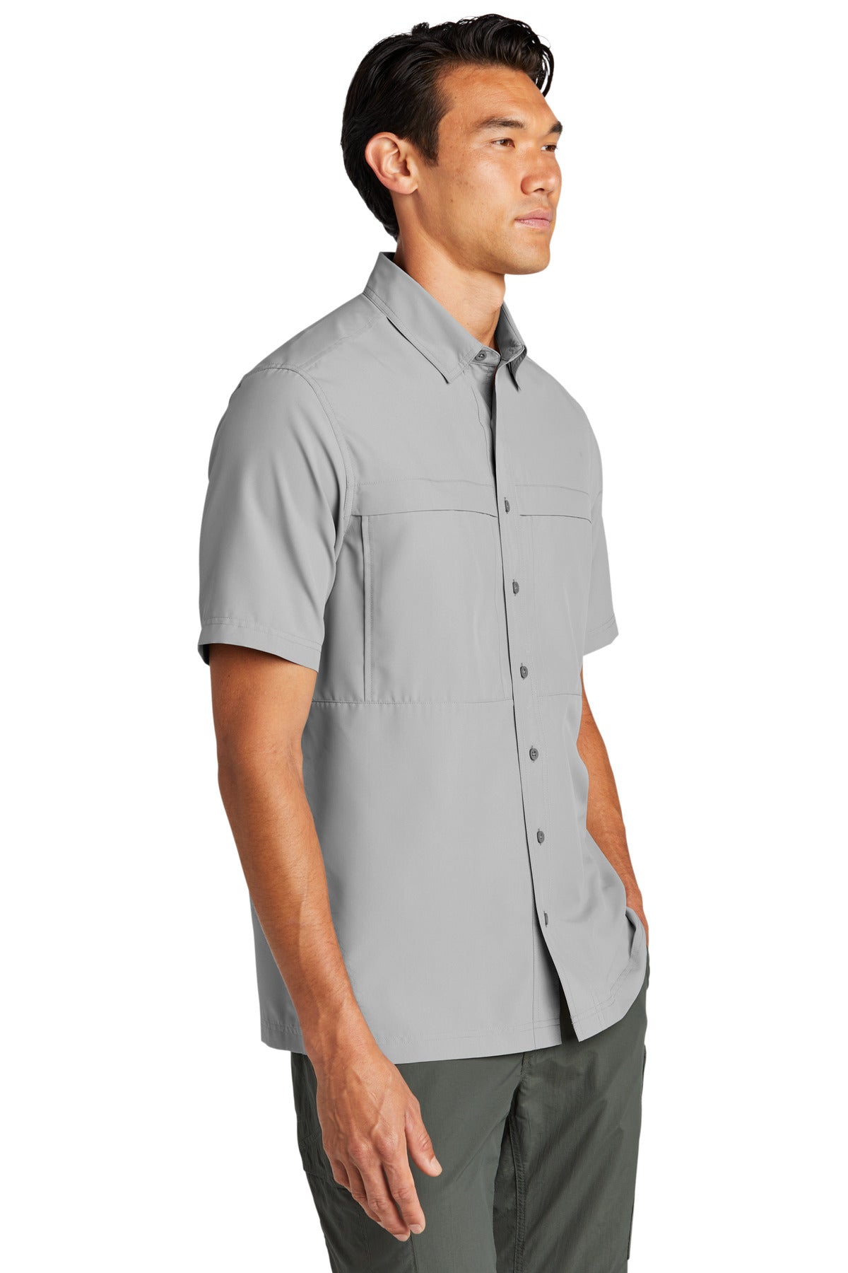 GustyGrey Port Authority Short Sleeve UV Daybreak Shirt W961