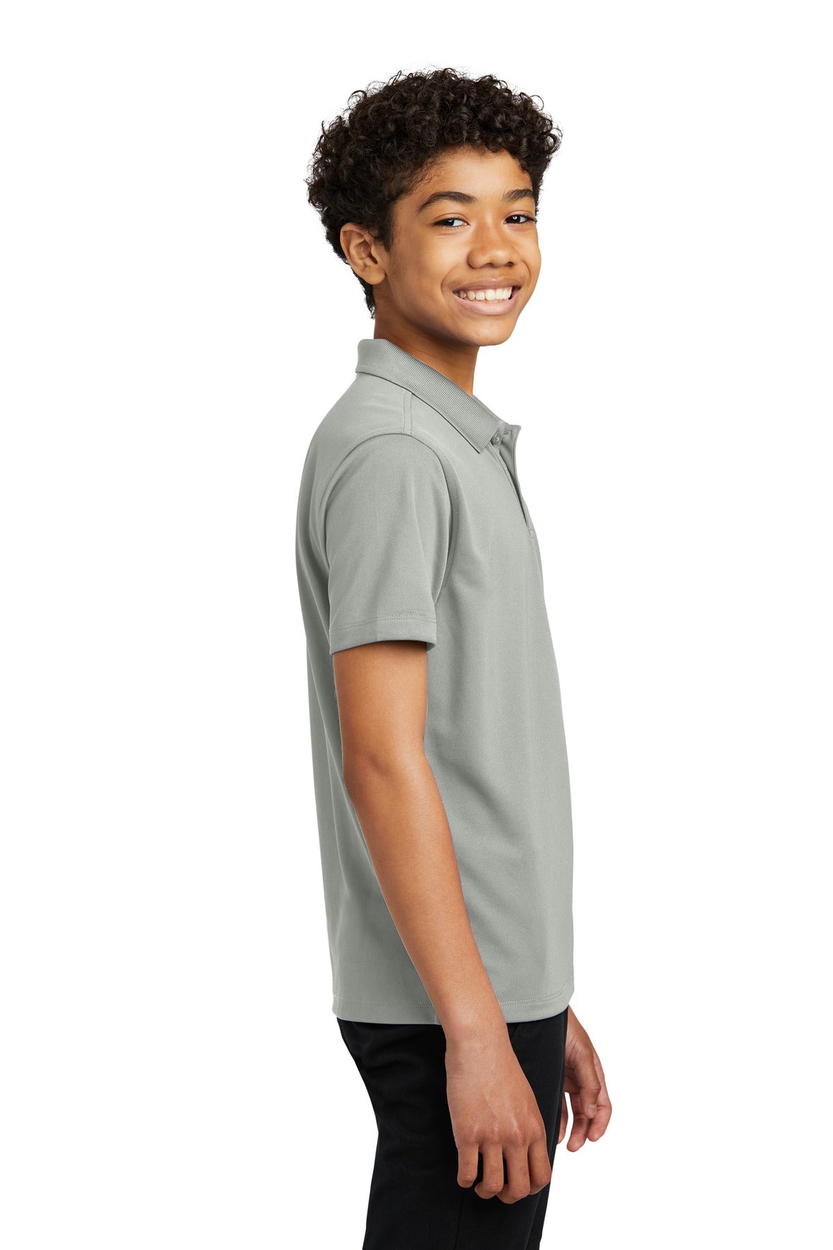 GustyGrey Port Authority Youth Dry Zone UV Micro-Mesh Polo Y110