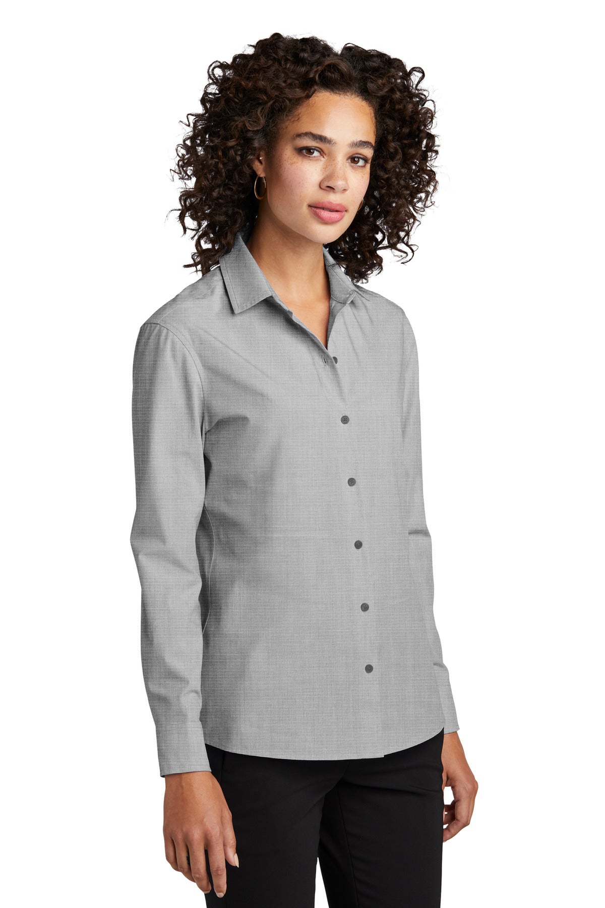 GustyGyEOE Mercer+Mettle Women's Long Sleeve Stretch Woven Shirt MM2001