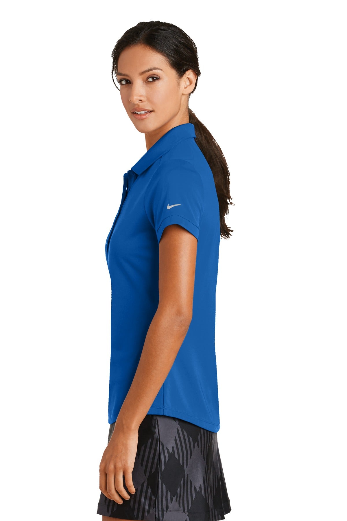 Gym Blue Nike Women's Dri-FIT Players Modern Fit Polo. 811807
