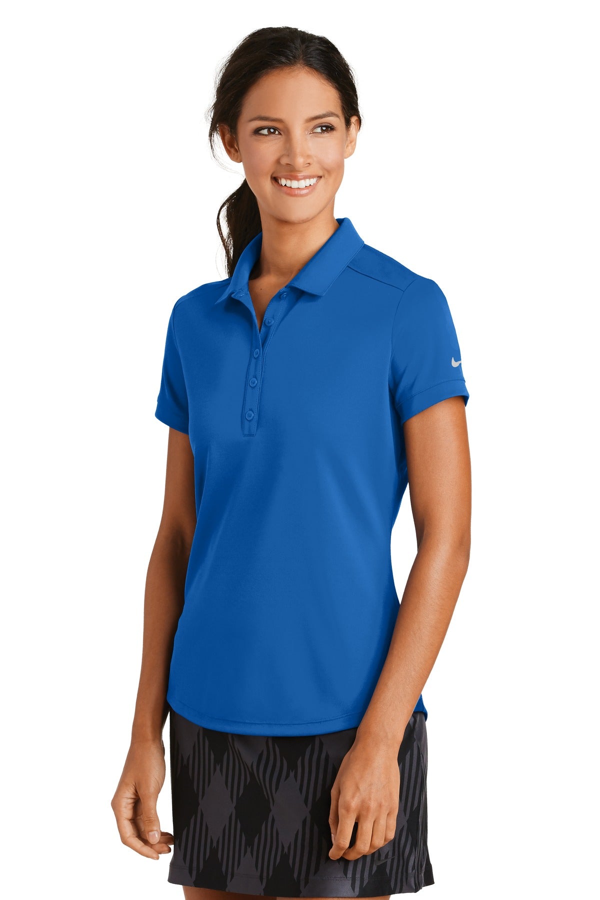 Gym Blue Nike Women's Dri-FIT Players Modern Fit Polo. 811807