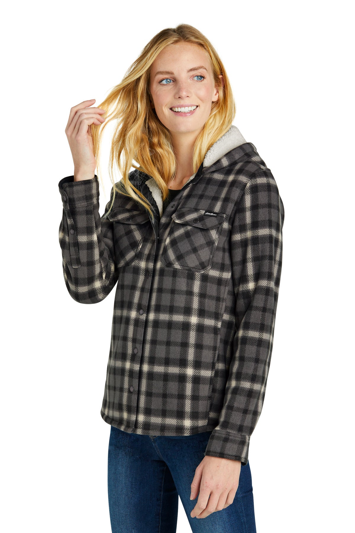 GyStl/Bone Eddie Bauer Women's Woodland Shirt Jac EB229