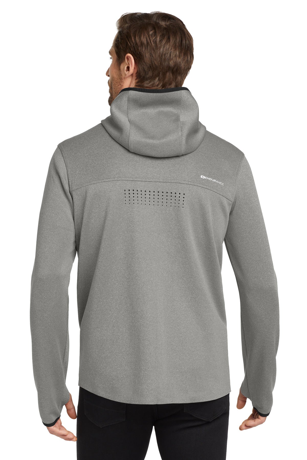 Heather Grey OGIO Stealth Full-Zip Jacket. OE728