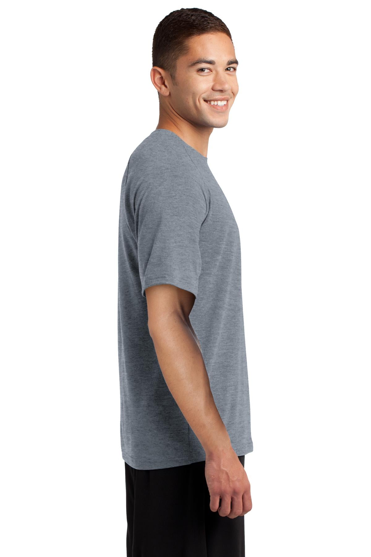 Heather Grey Sport-Tek Ultimate Performance Crew. ST700