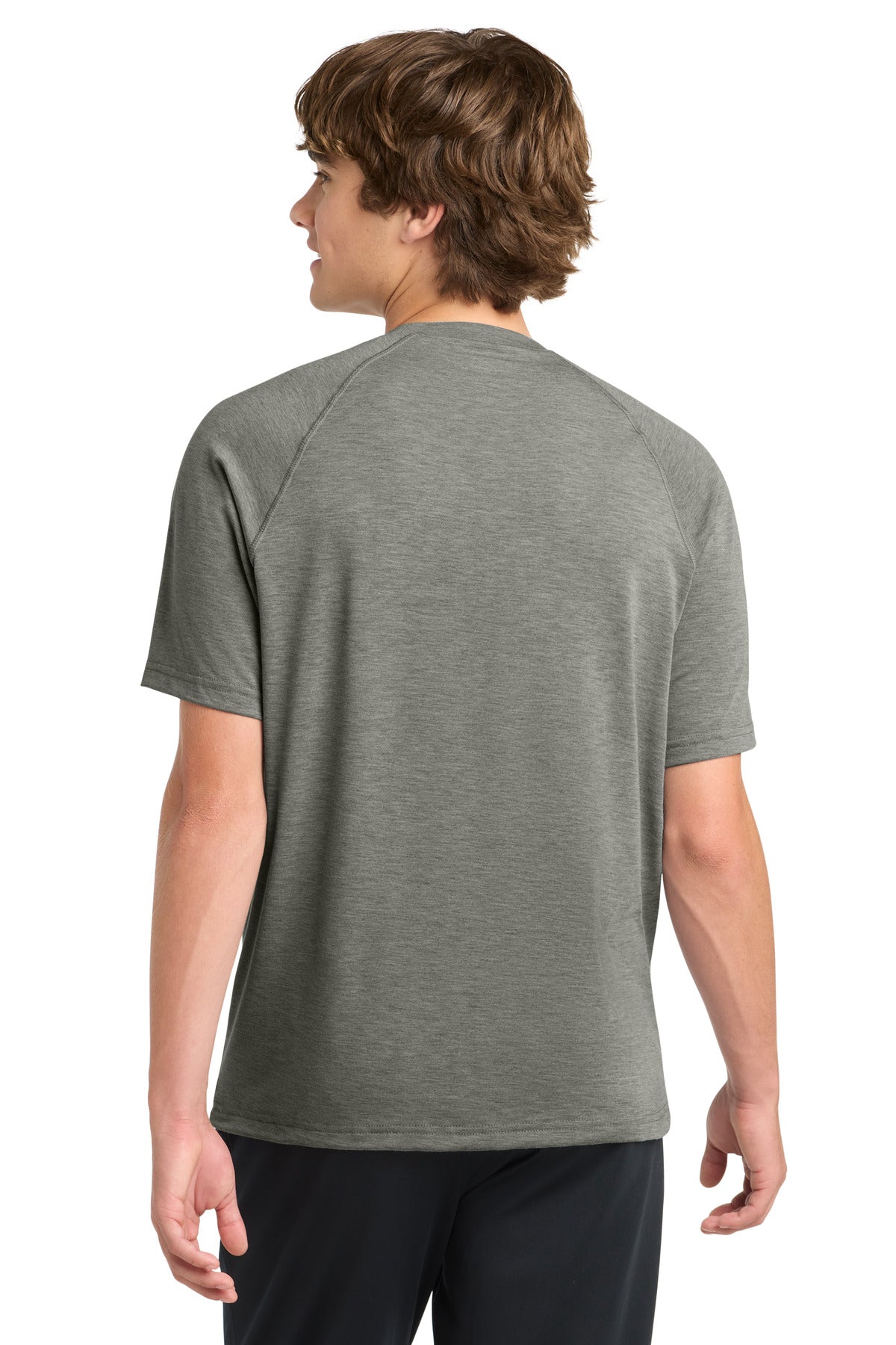 Heather Grey Sport-Tek Ultimate Performance Crew. ST700