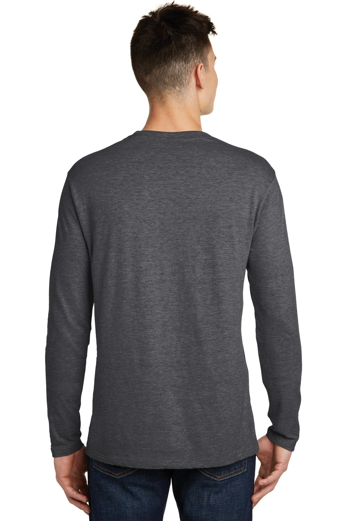 Heathered Char District Very Important Tee Long Sleeve. DT6200