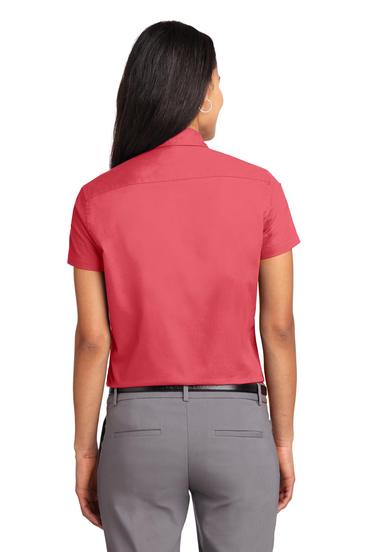 Hibiscus Port Authority Women's Short Sleeve Easy Care Shirt. L508