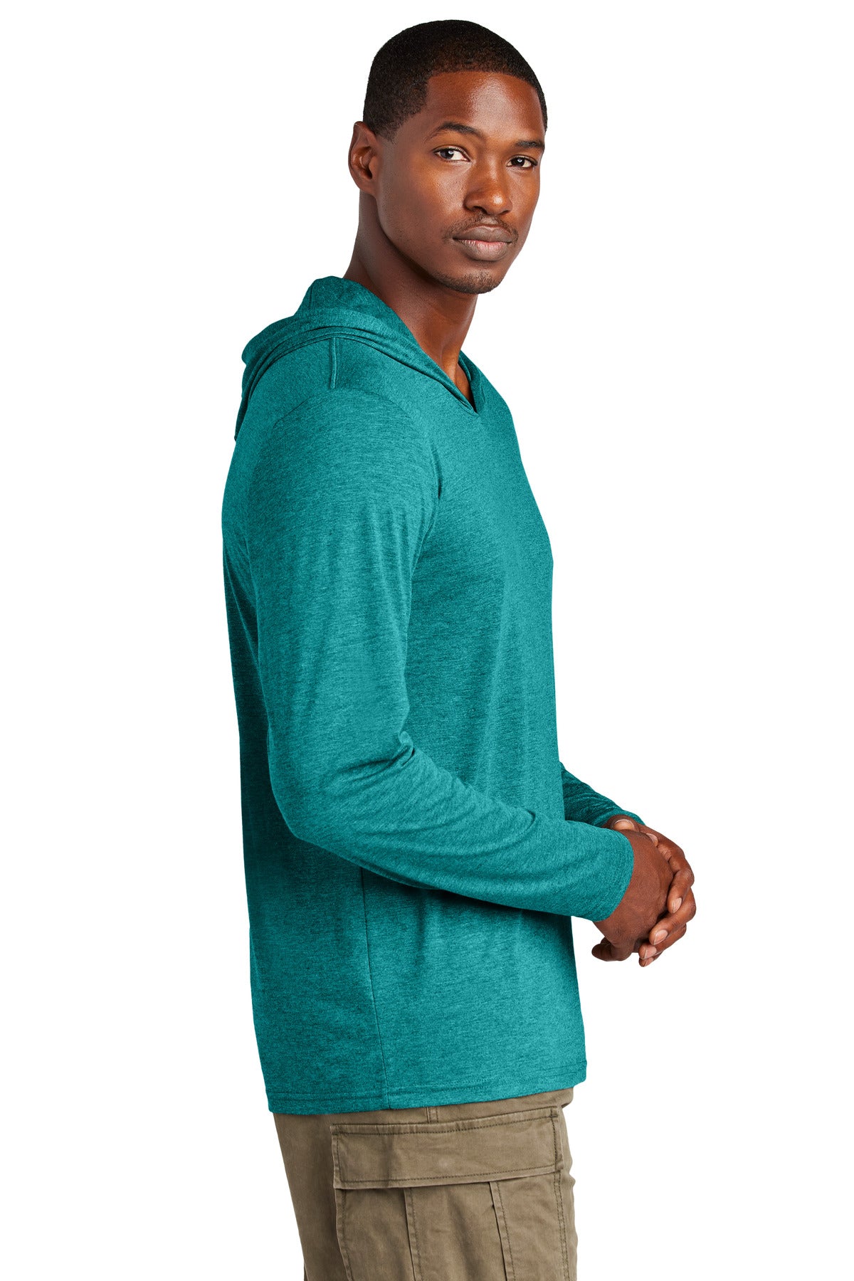 HtdTeal District Perfect Tri Long Sleeve Hoodie. DM139