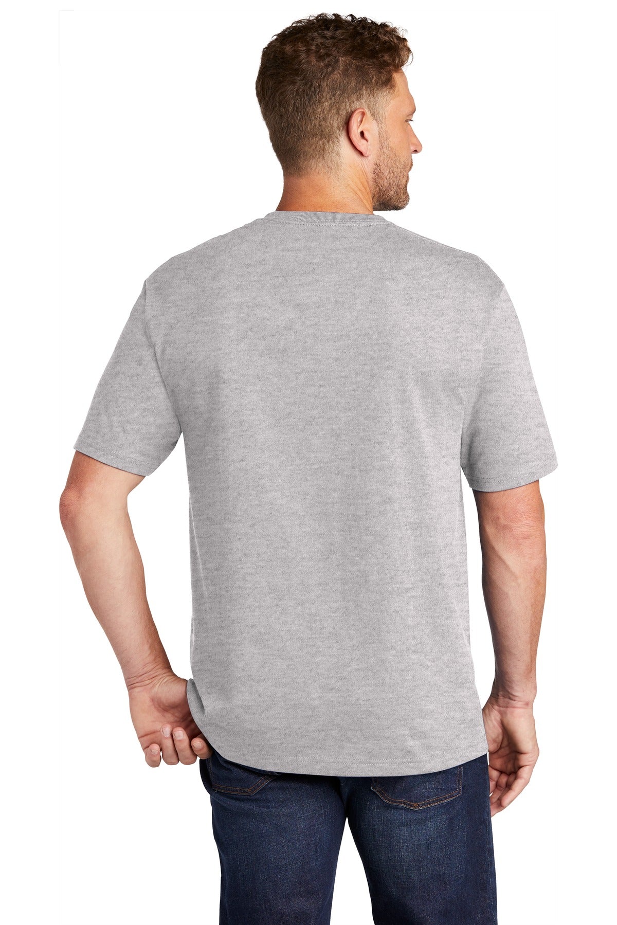 Hthr Grey CornerStone Workwear Pocket Tee CS430