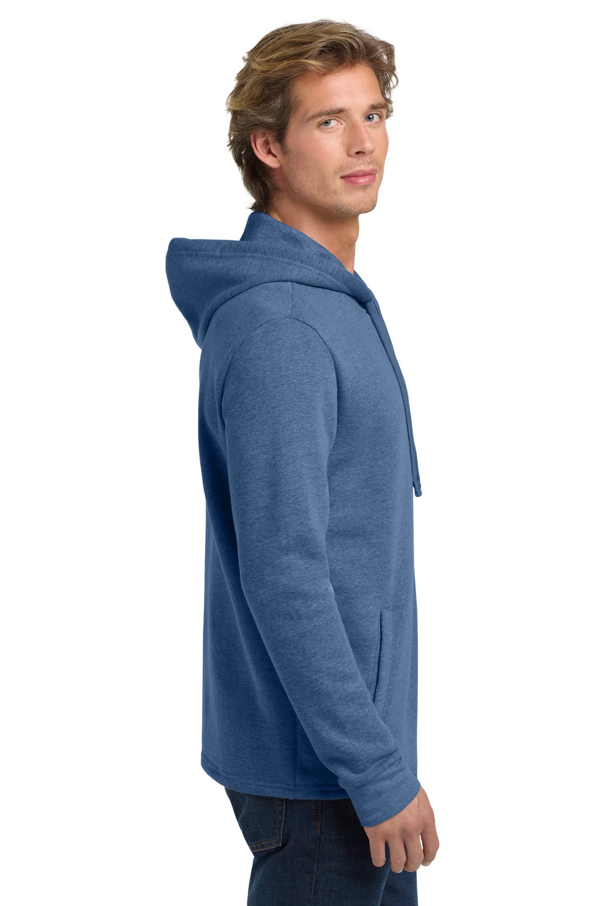 HthrBayBlu Next Level Apparel Adult Malibu Pullover Hoodie. NL9300