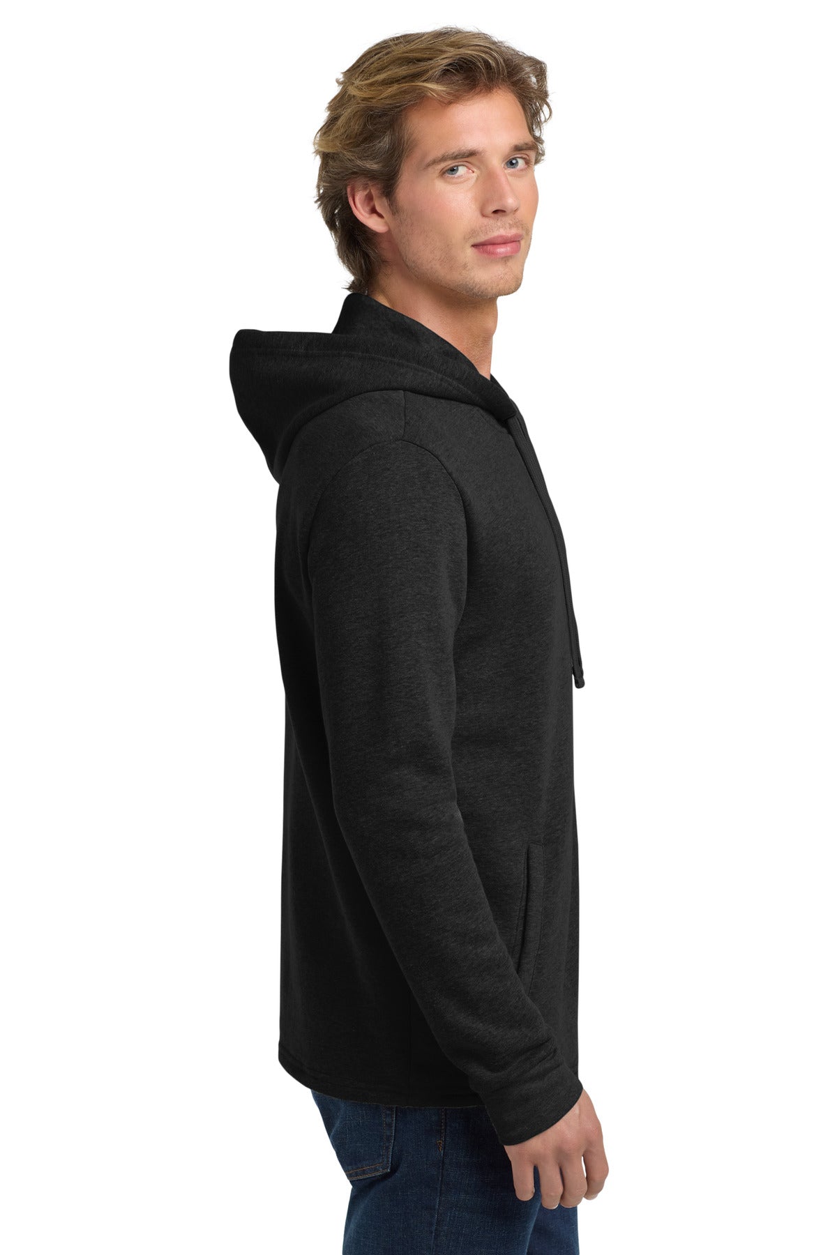 HthrBlack Next Level Apparel Adult Malibu Pullover Hoodie. NL9300